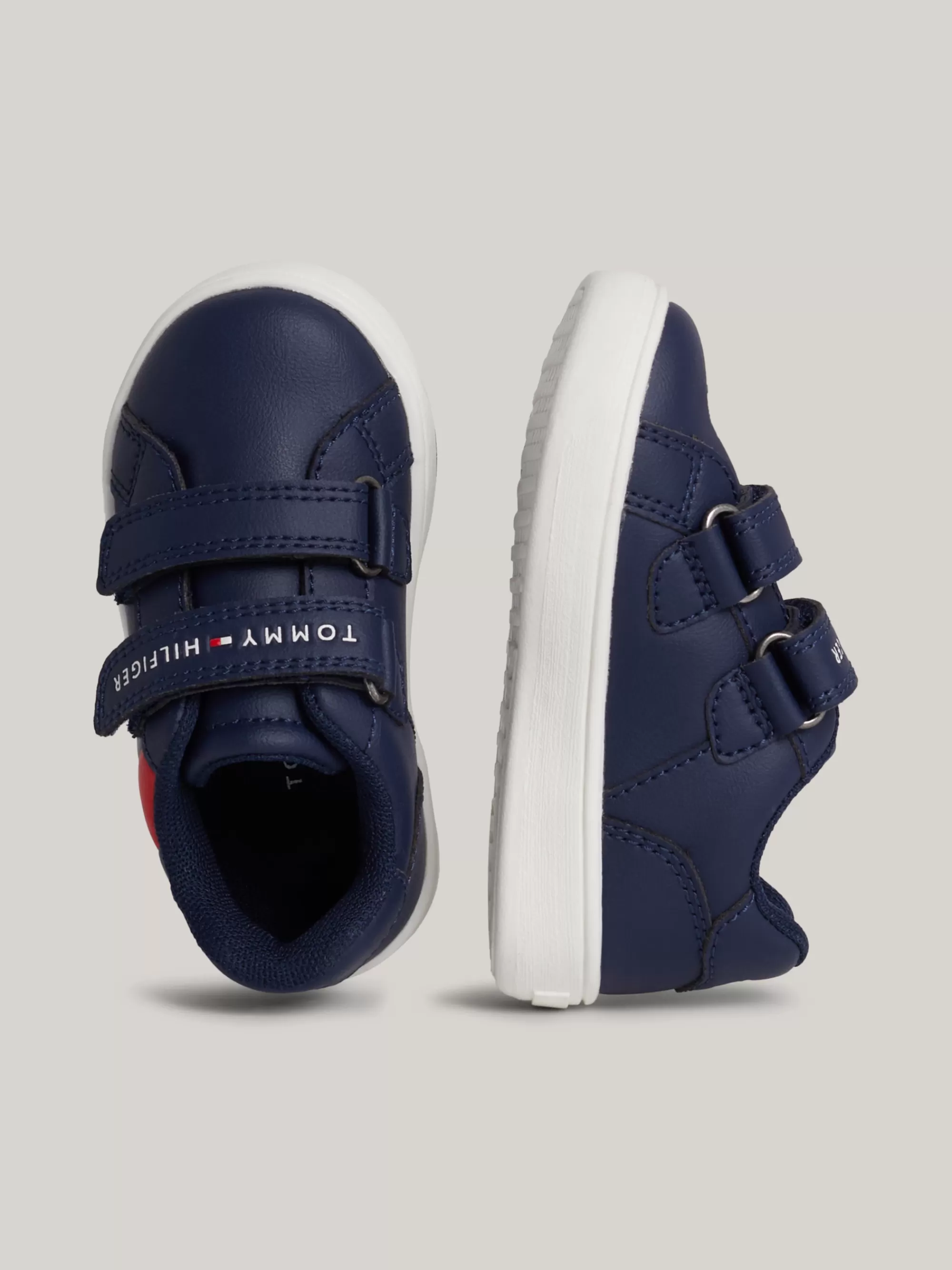 Schoenen & Accessoires*Tommy Hilfiger Sneaker Met Vlag En Klittenbandsluiting BLUE