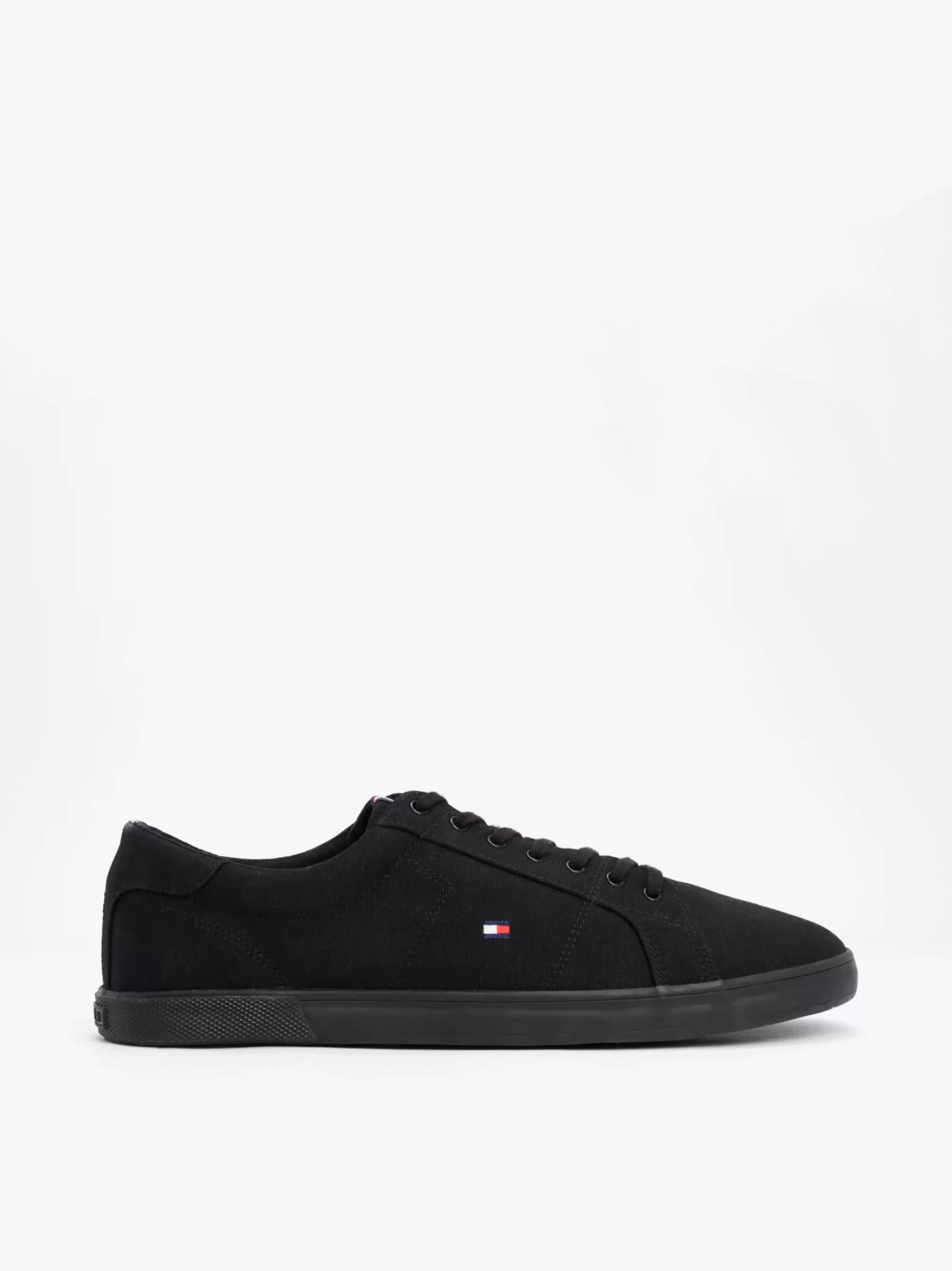 Sneakers*Tommy Hilfiger Sneaker Van Canvas Met Veters BLACK / BLACK