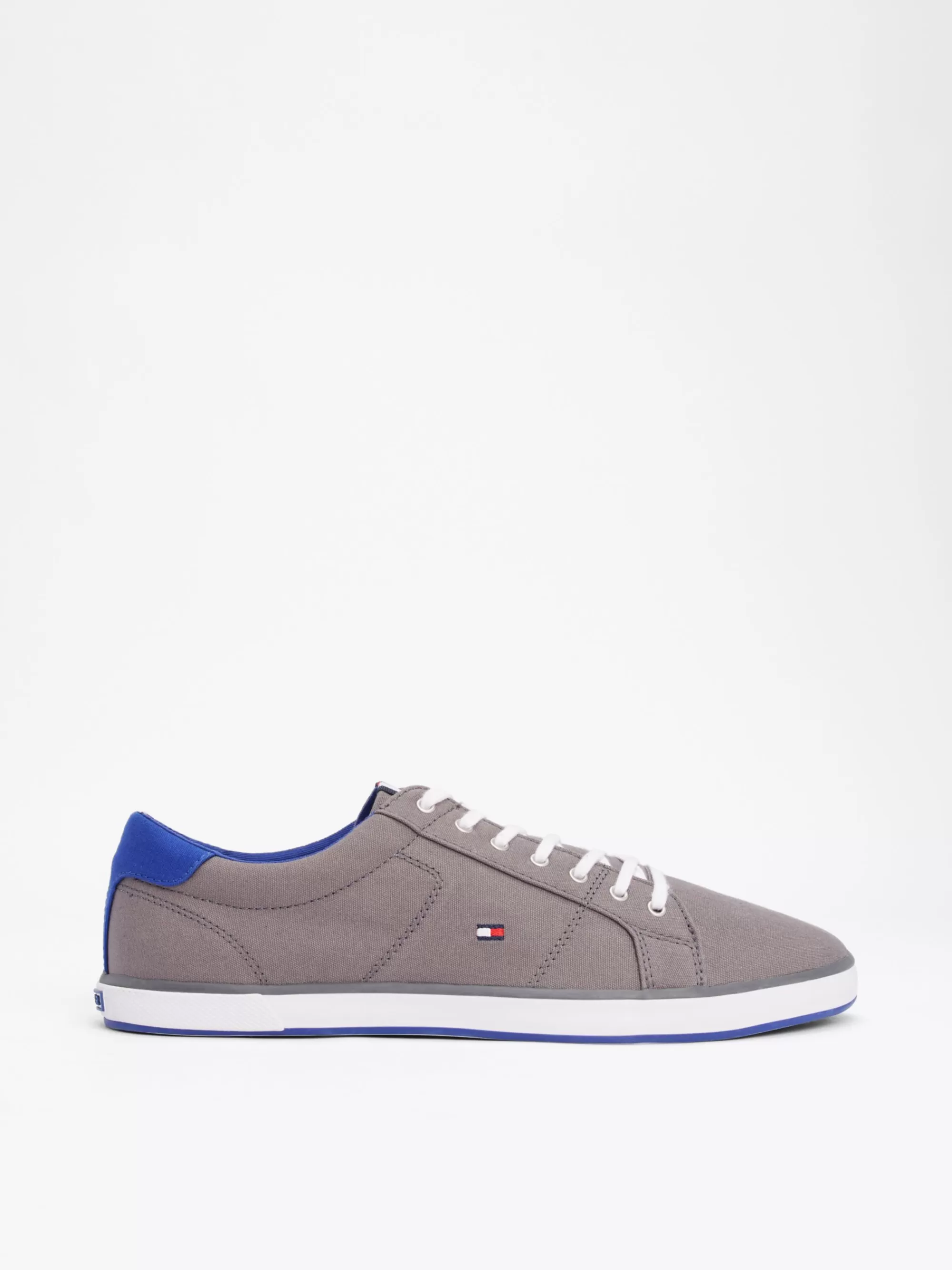 Sneakers*Tommy Hilfiger Sneaker Van Canvas Met Veters STEEL GREY