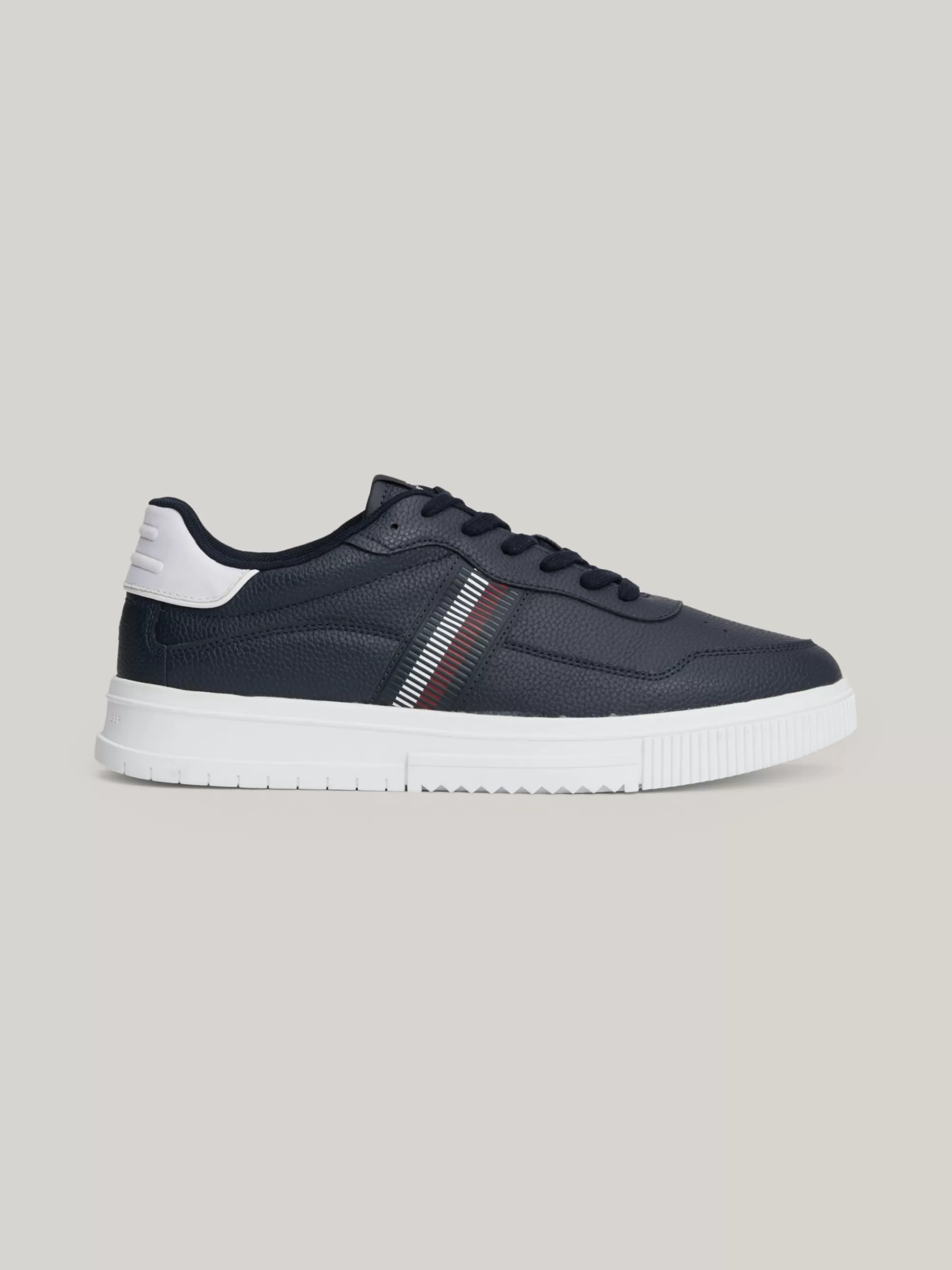 Sneakers*Tommy Hilfiger Sneaker Van Gegranuleerd Leer Met Signature-tape DESERT SKY