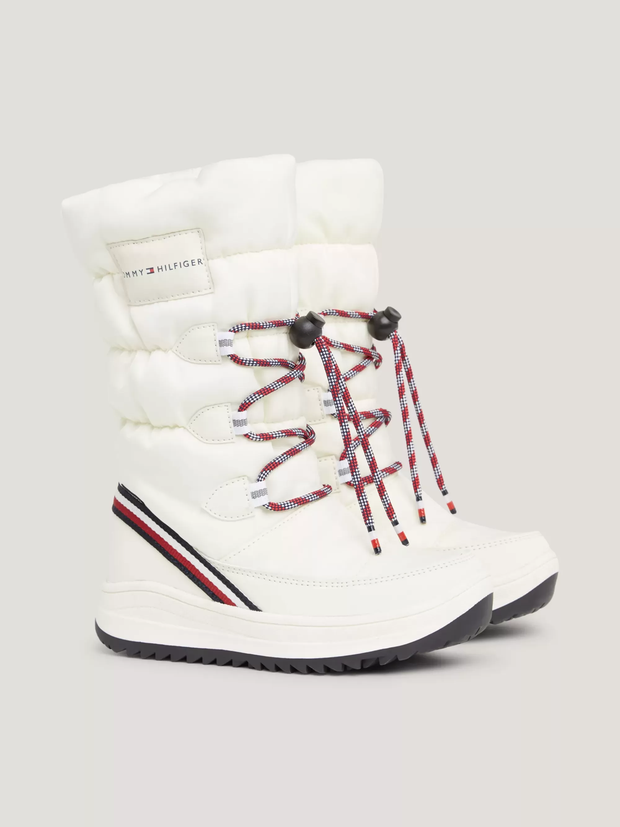 Schoenen & Accessoires*Tommy Hilfiger Snowboot Met Logo En Signature-tape OFF WHITE