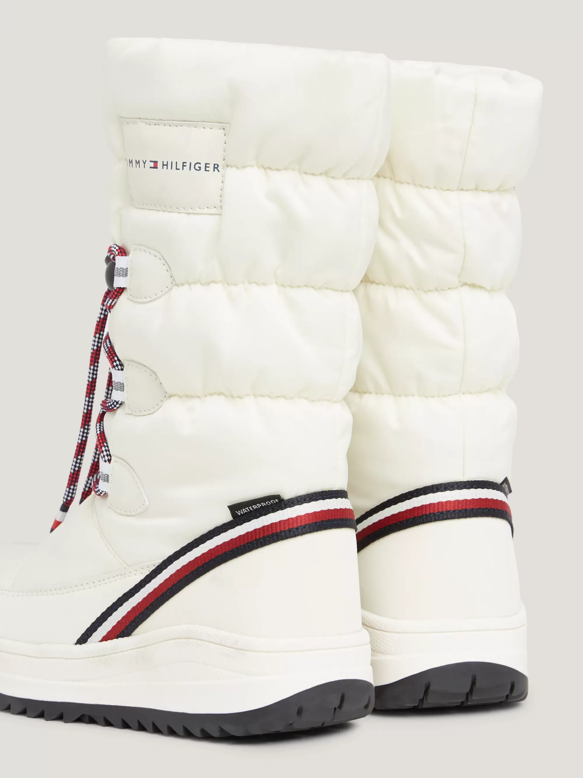 Schoenen & Accessoires*Tommy Hilfiger Snowboot Met Logo En Signature-tape OFF WHITE