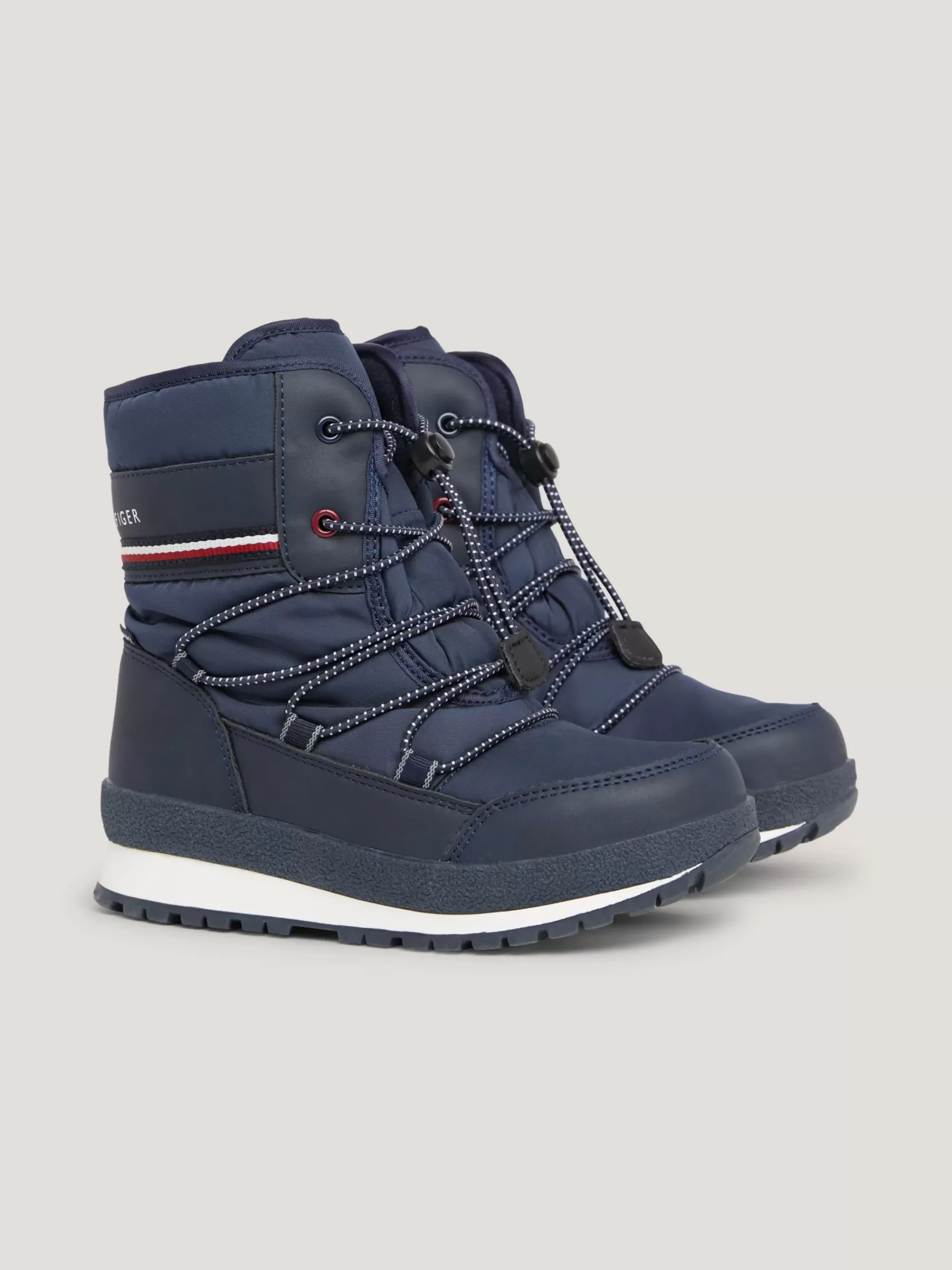 Schoenen & Accessoires*Tommy Hilfiger Snowboot Met Veters En Signature-tape BLUE