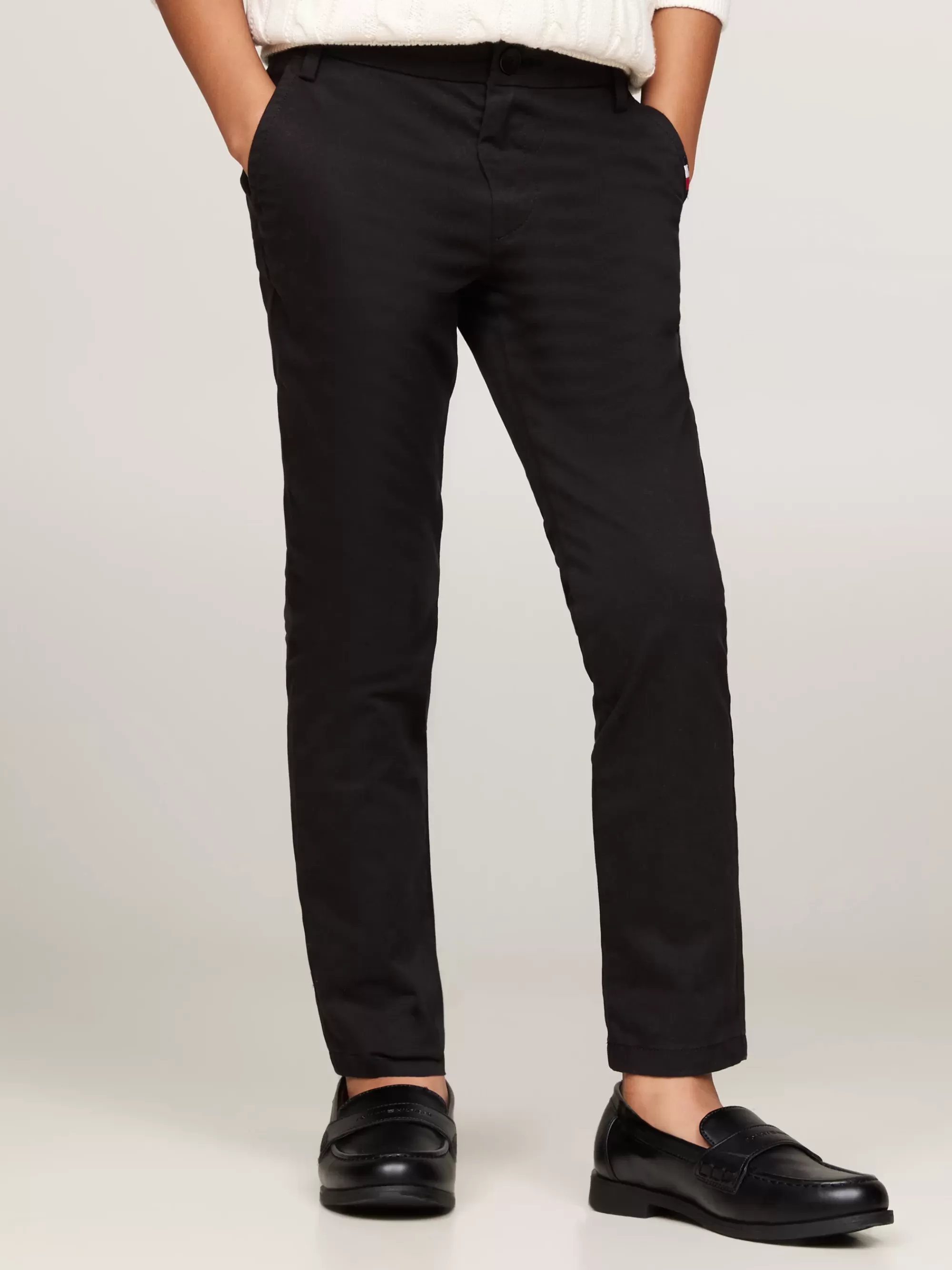 Broeken & Korte Broeken*Tommy Hilfiger Soft Slim Fit Chino Van Twill BLACK