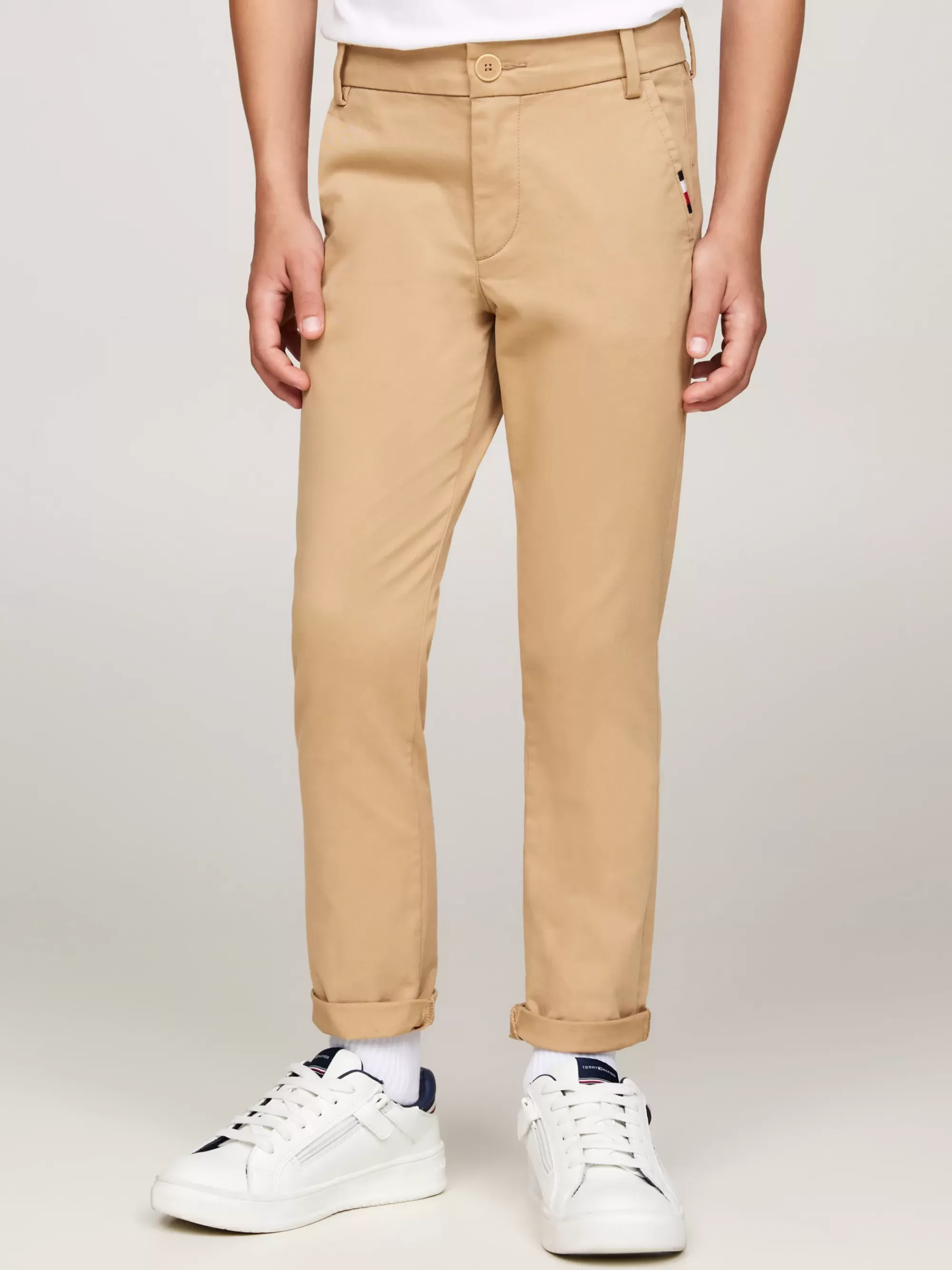 Broeken & Korte Broeken*Tommy Hilfiger Soft Slim Fit Chino Van Twill CLASSIC KHAKI