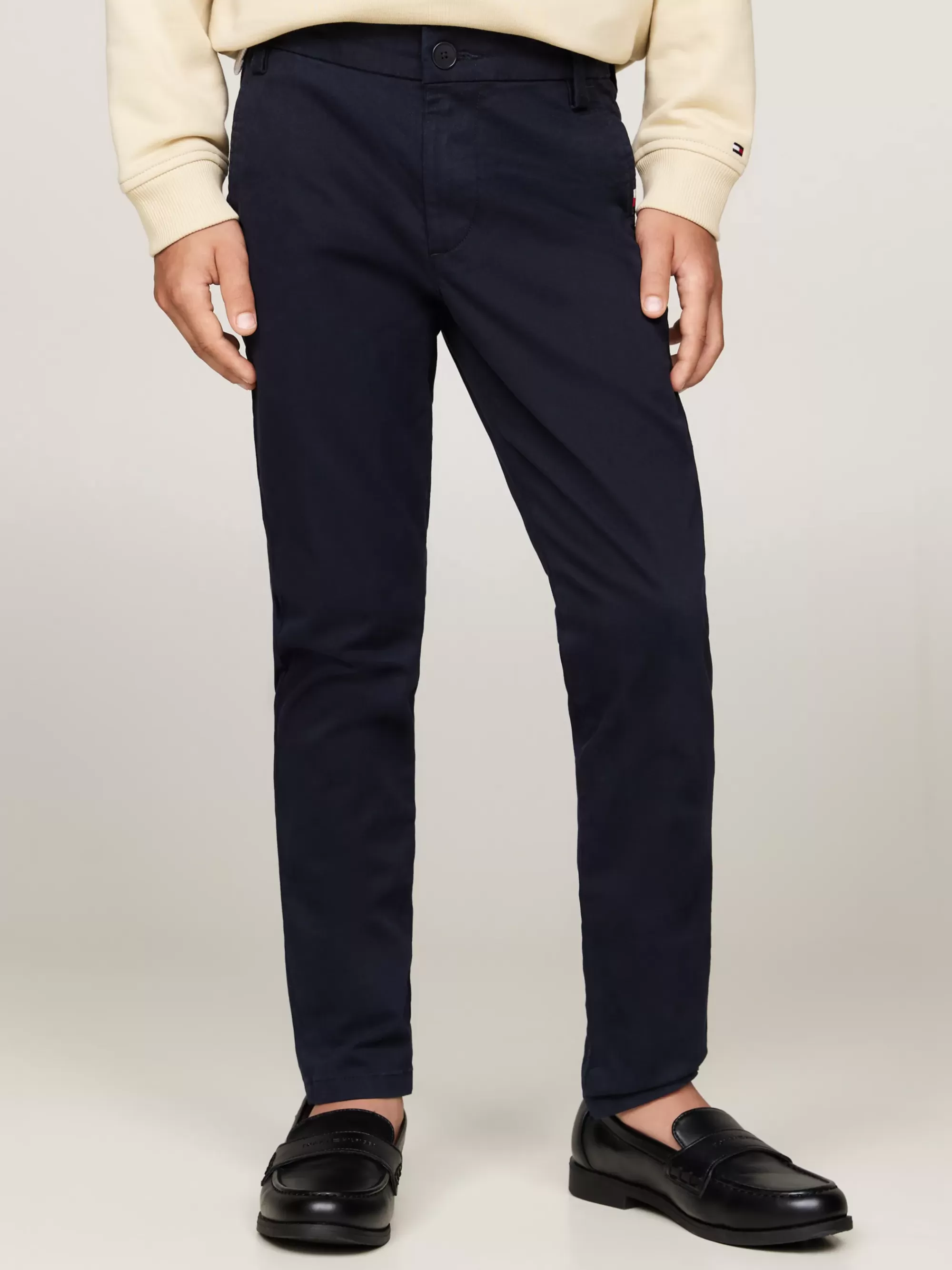 Broeken & Korte Broeken*Tommy Hilfiger Soft Slim Fit Chino Van Twill DESERT SKY