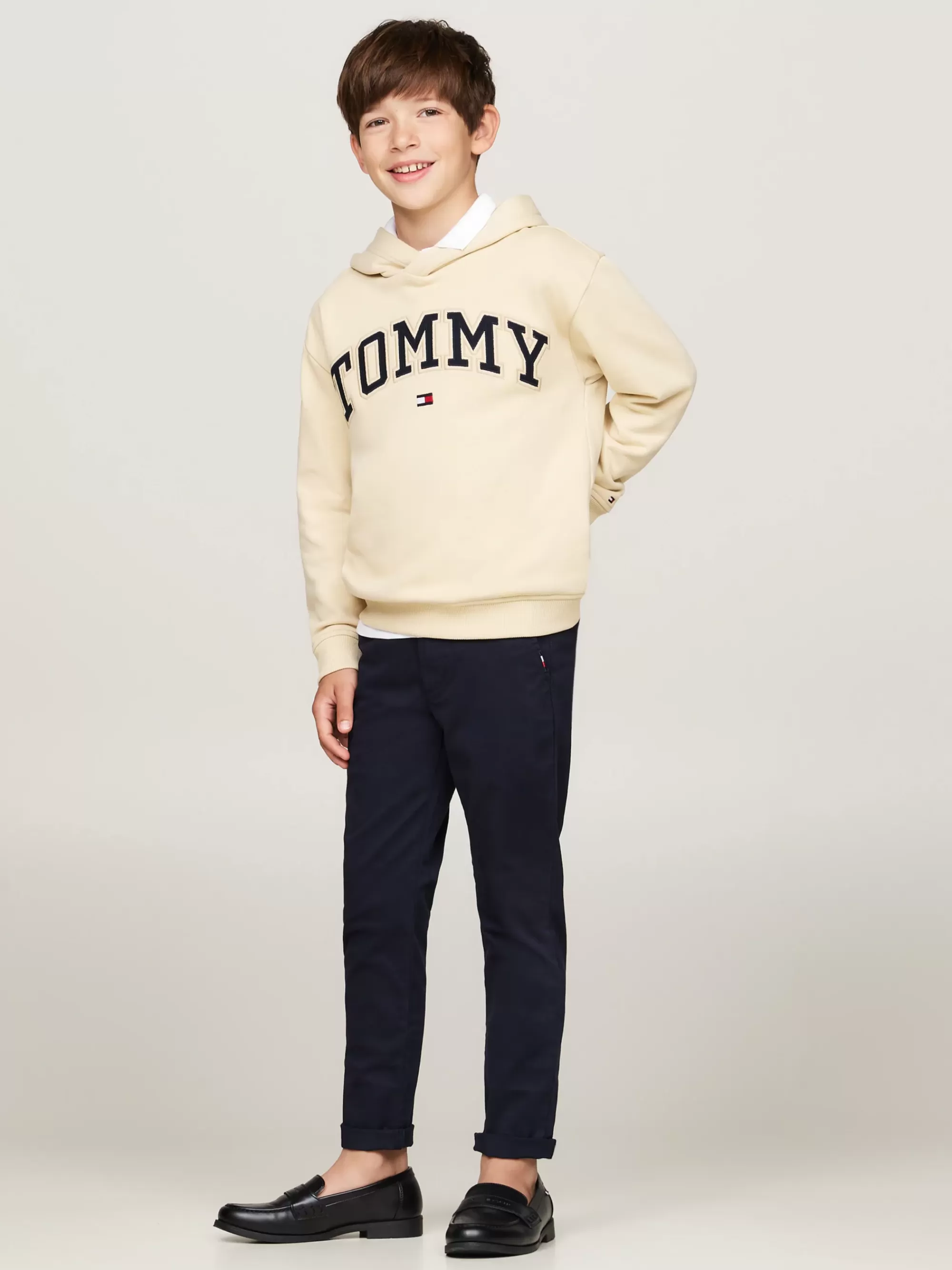 Broeken & Korte Broeken*Tommy Hilfiger Soft Slim Fit Chino Van Twill DESERT SKY
