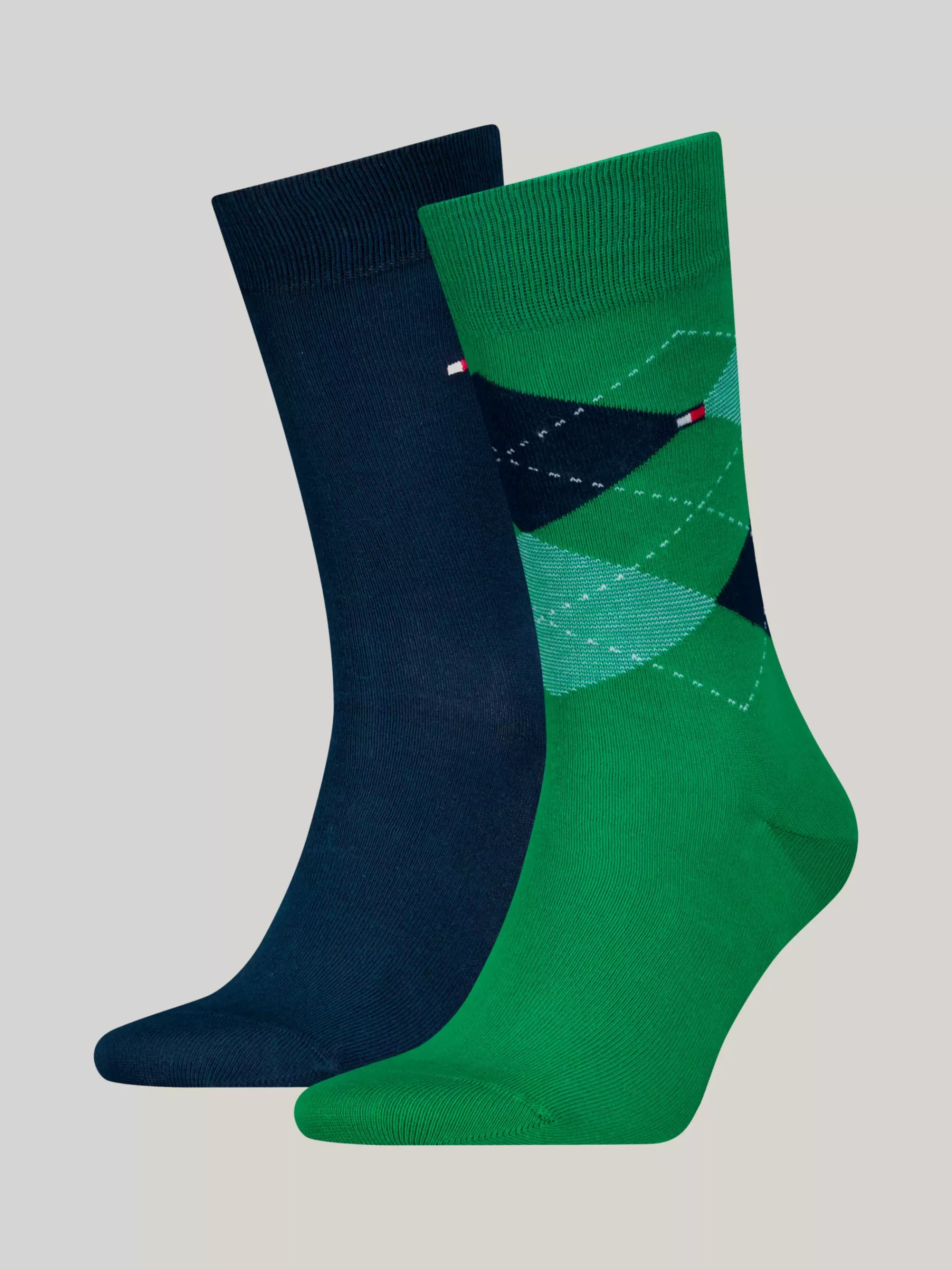 Sokken & Panty's*Tommy Hilfiger Sokken Met Metallic Stippen WHITE / GREEN