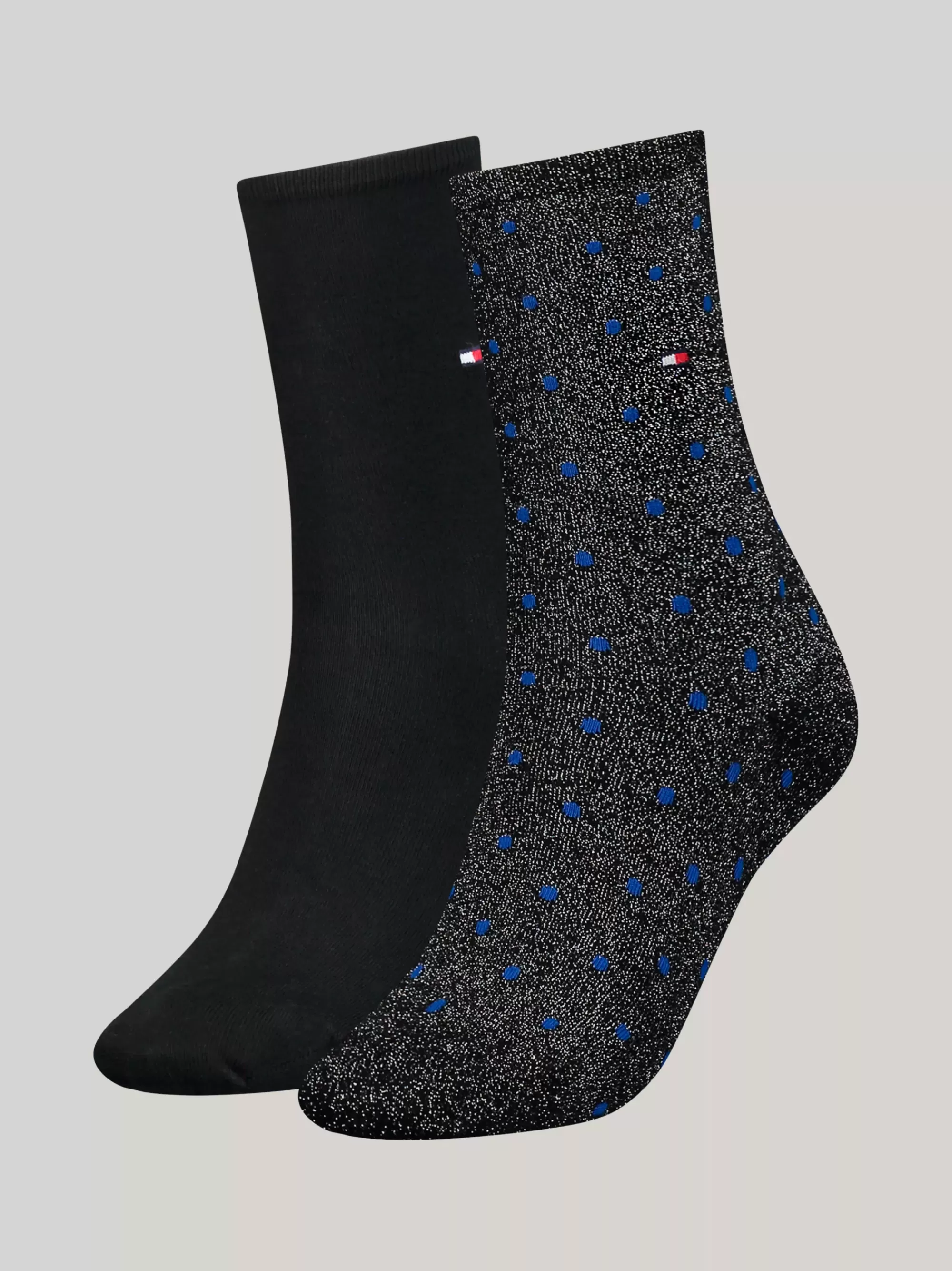 Sokken & Panty's*Tommy Hilfiger Sokken Met Metallic Stippen BLACK / BLUE