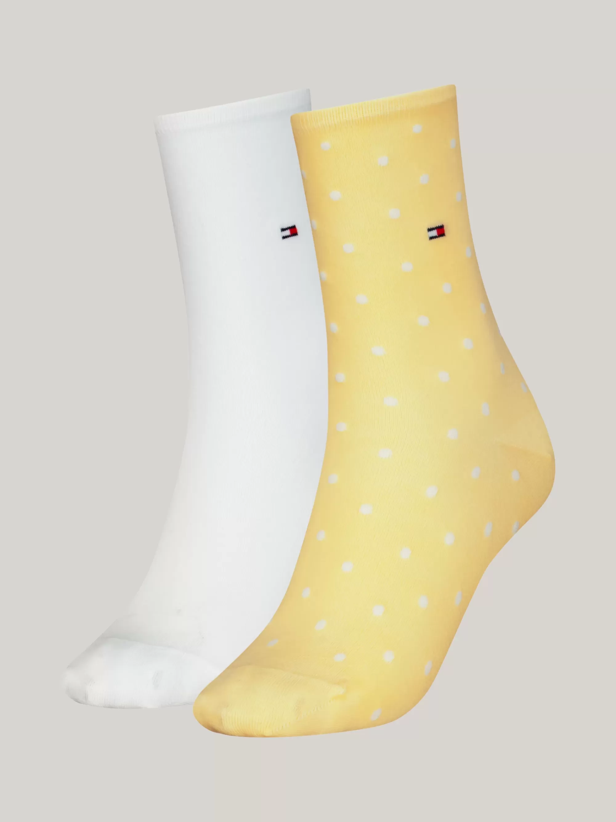 Sokken & Panty's*Tommy Hilfiger Sokken Met Metallic Stippen YELLOW