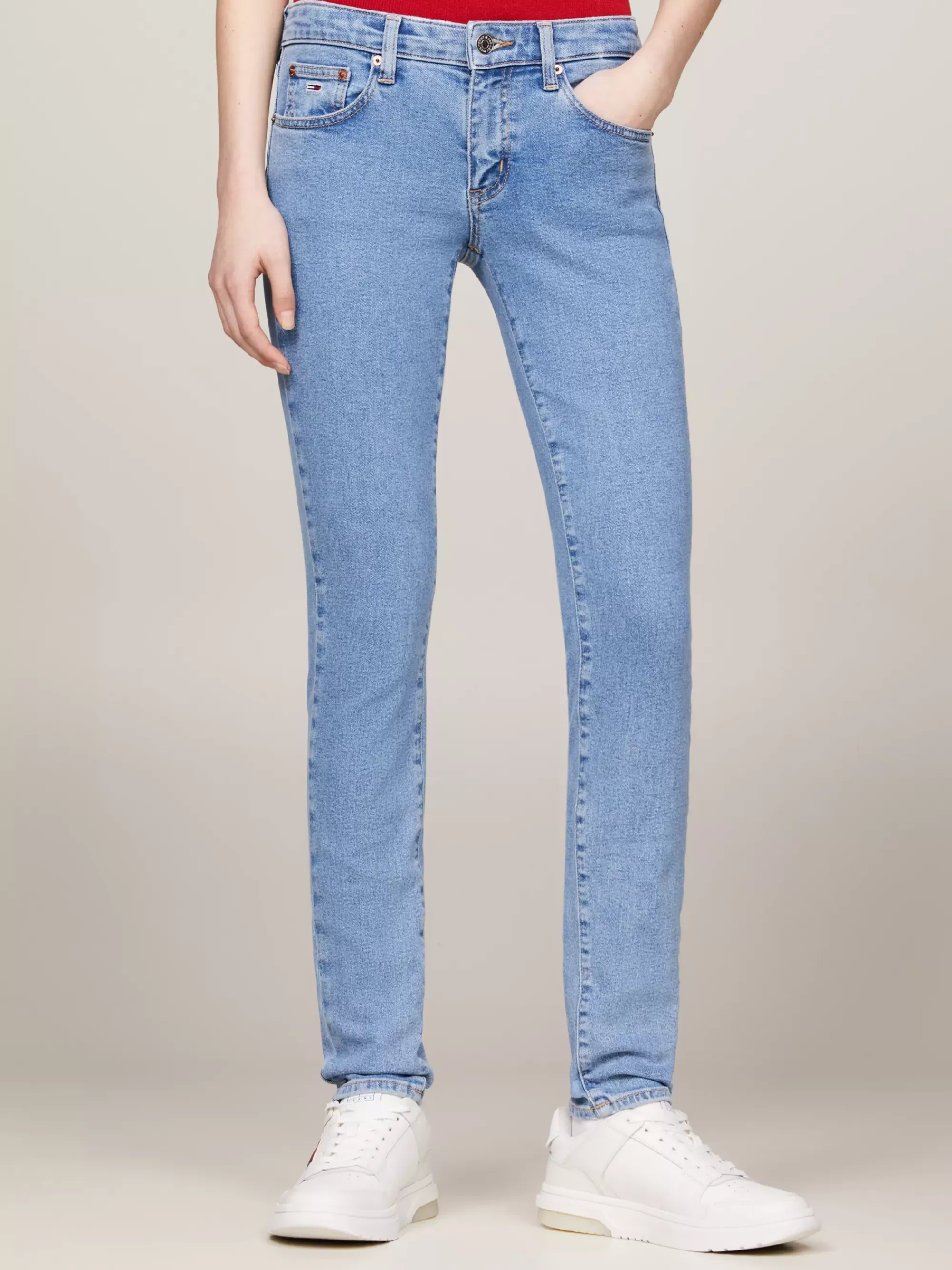 Jeans*Tommy Hilfiger Sophie Low Rise Skinny Faded Jeans DENIM MEDIUM