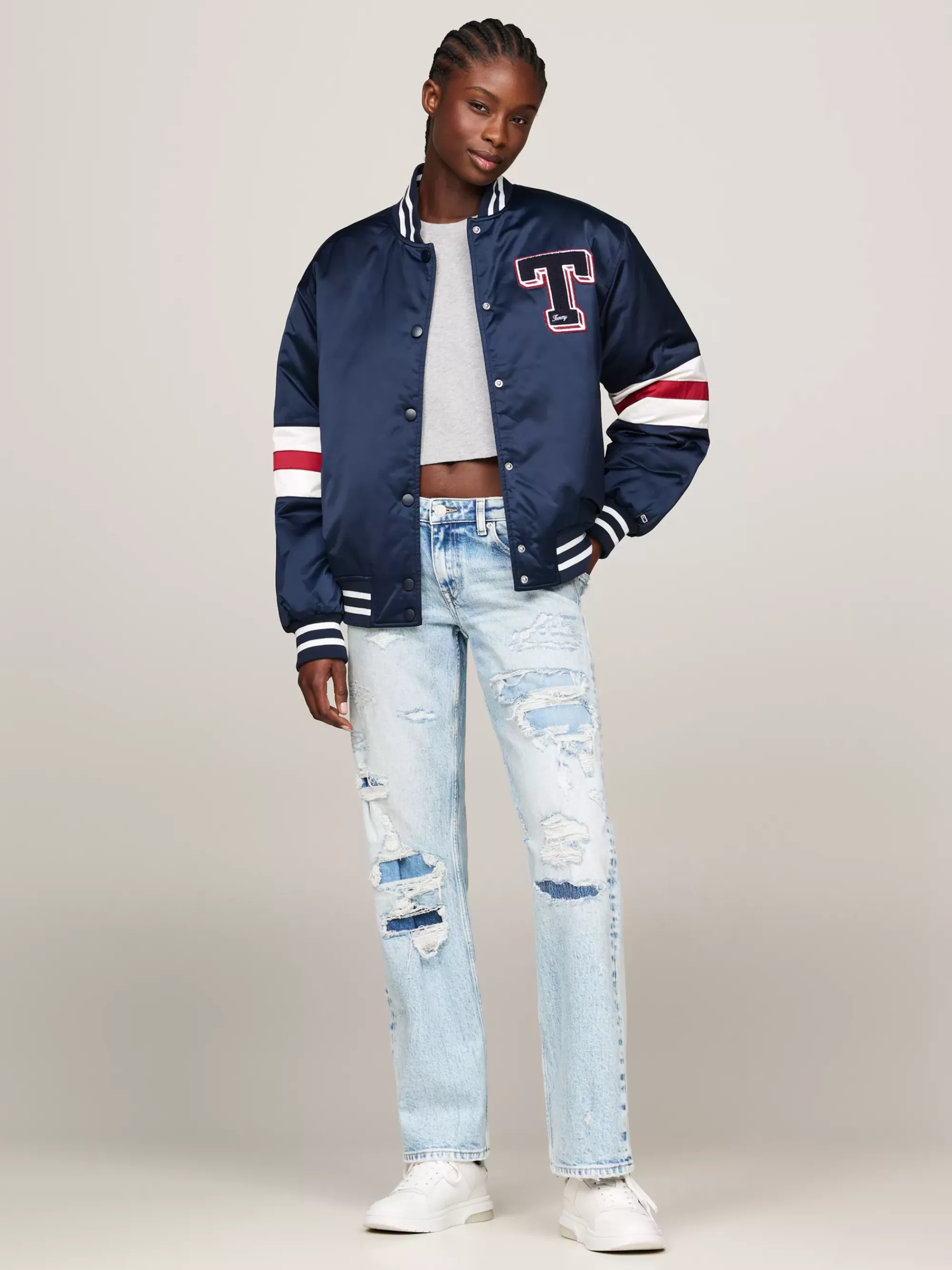 Jeans*Tommy Hilfiger Sophie Low Rise Straight Jeans Met Distressing DENIM LIGHT