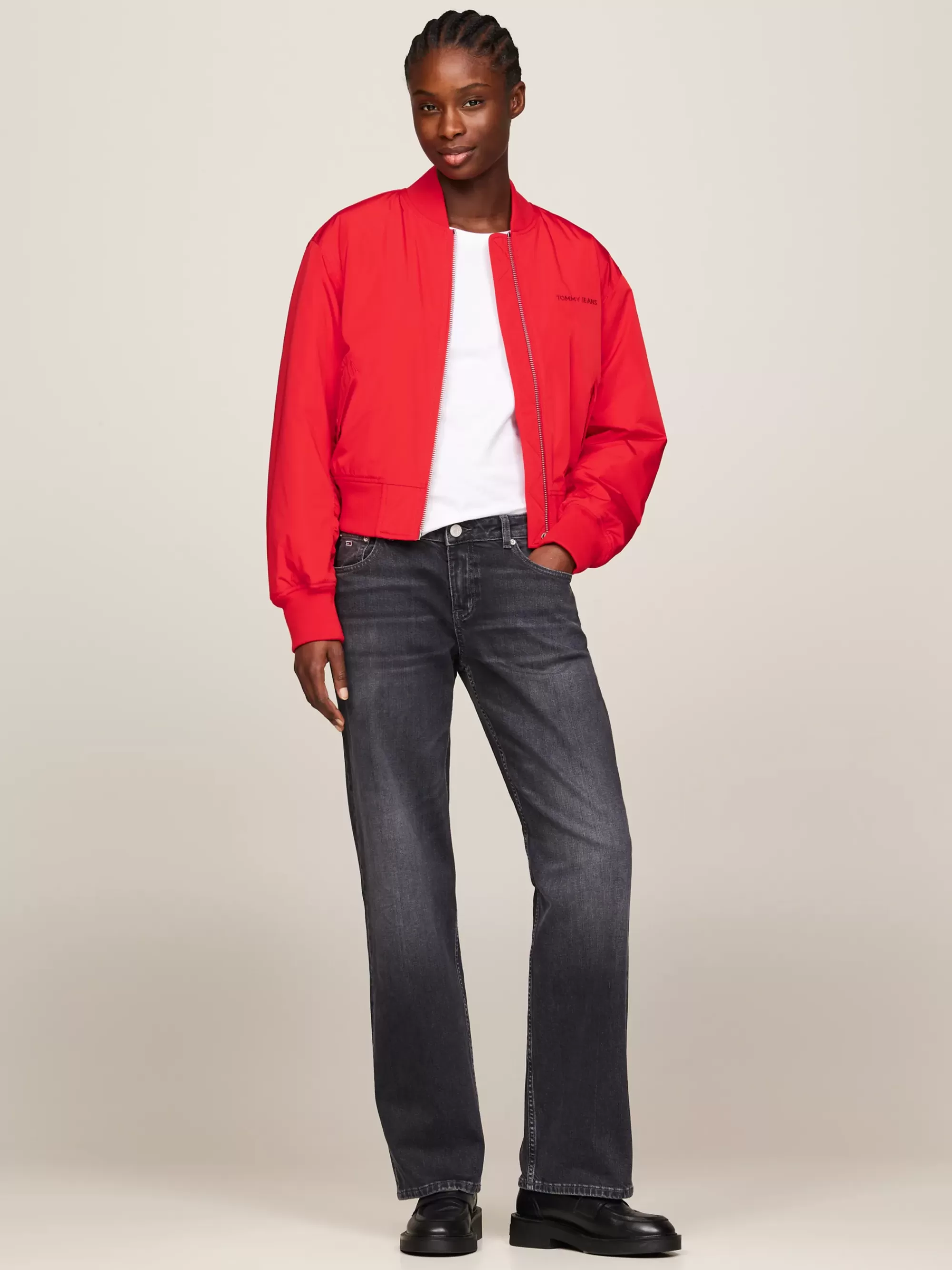 Jeans*Tommy Hilfiger Sophie Low Rise Straight Jeans Met Fading DENIM BLACK