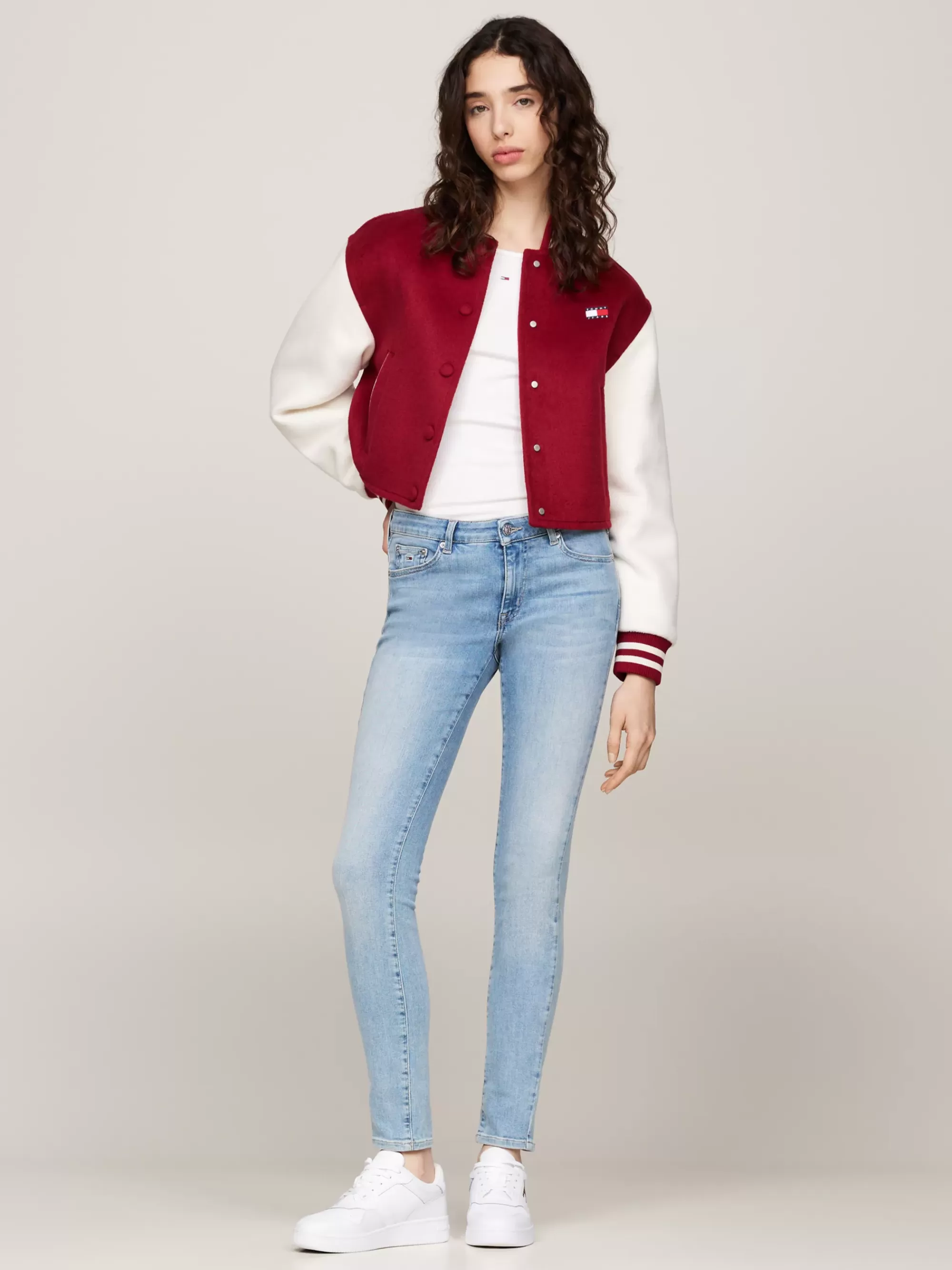 Jeans*Tommy Hilfiger Sophie Skinny Low Rise Jeans Met Fading DENIM LIGHT