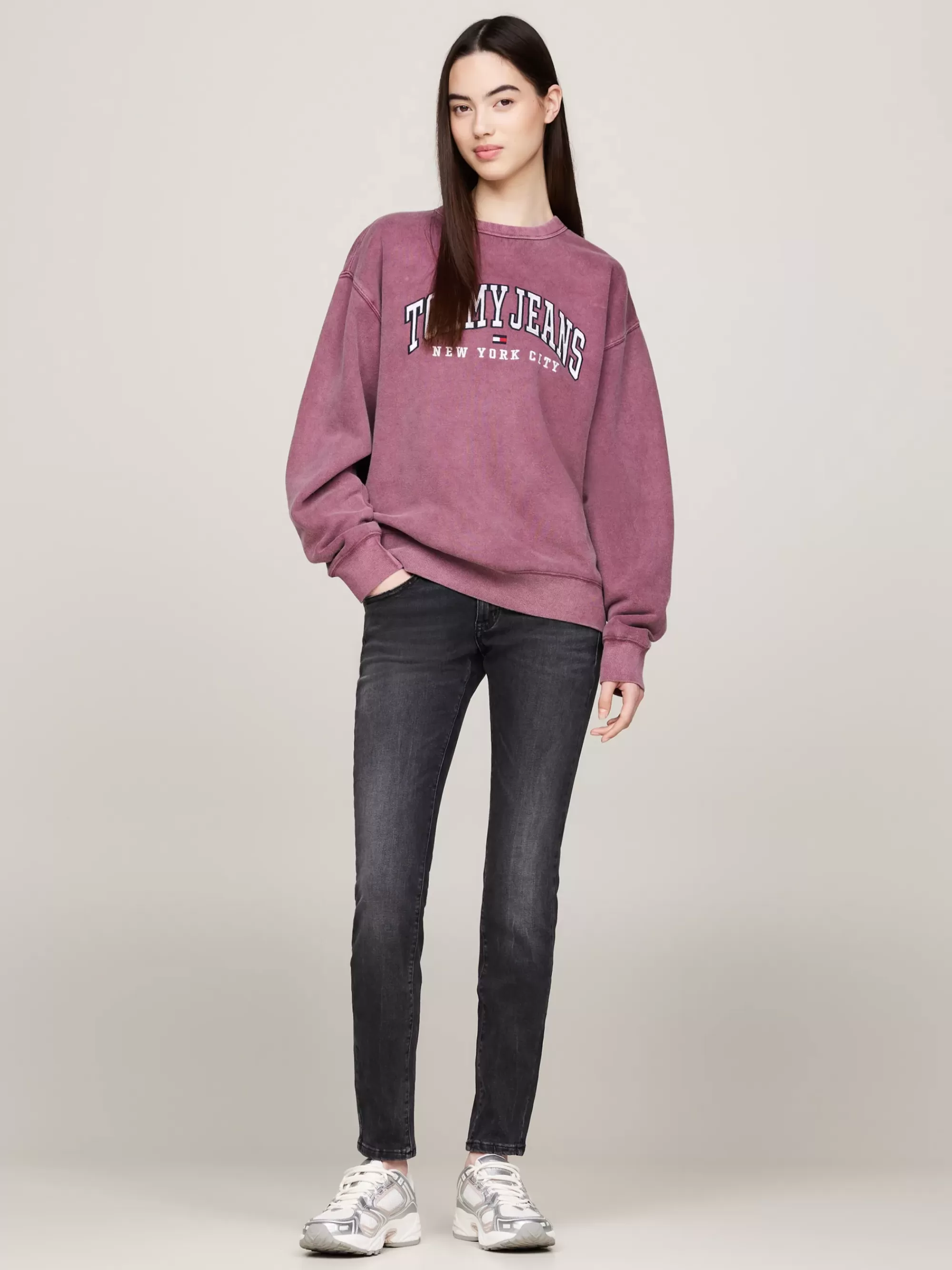 Jeans*Tommy Hilfiger Sophie Zwarte Skinny Jeans Met Fading DENIM BLACK