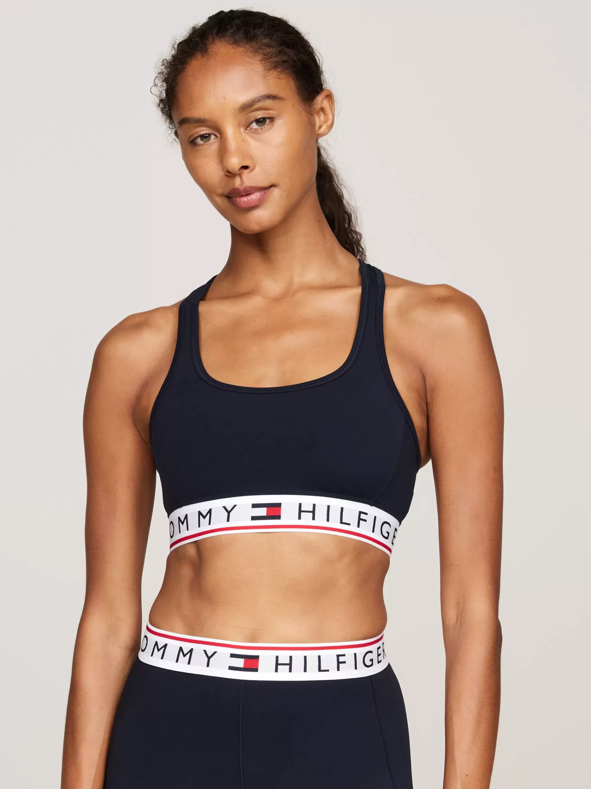 Bh's | Lingerie*Tommy Hilfiger Sport Low Support Bh Met Racerback DESERT SKY