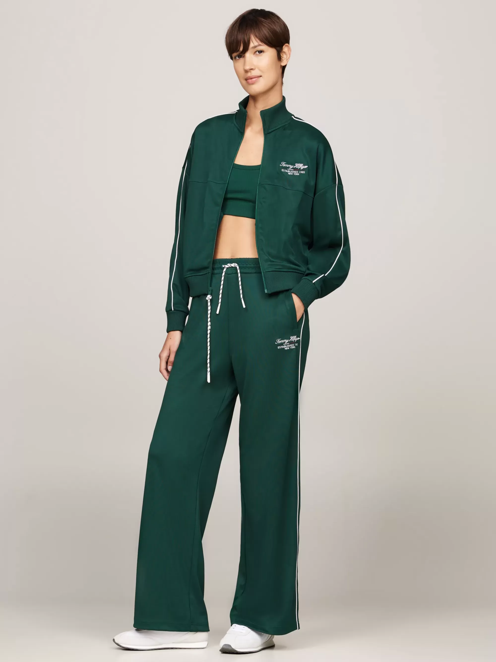 Tommy Hilfiger Sport | Broeken*Tommy Hilfiger Sport Relaxed Fit Jogger Met Wijde Fit ORNAMENTAL GREEN