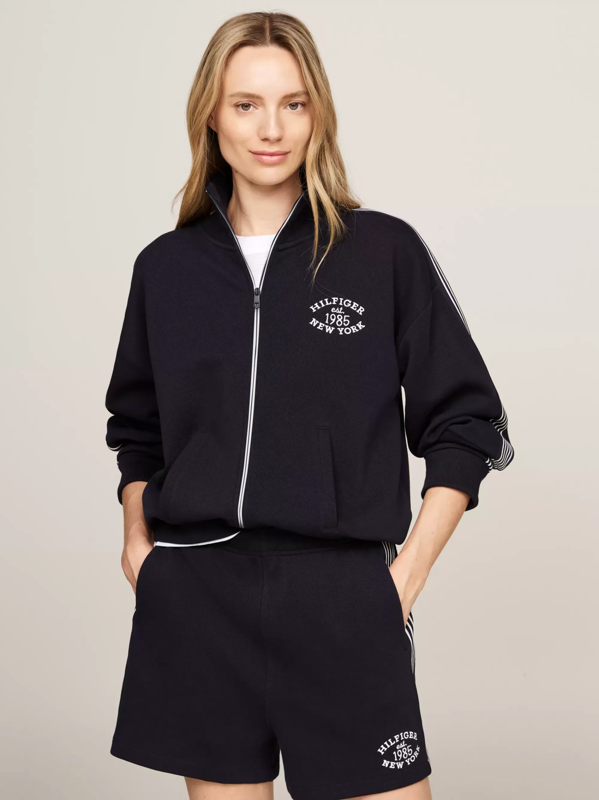 Tommy Hilfiger Sport | Co-Ords*Tommy Hilfiger Sport Varsity Trainingsjack Met Rits DESERT SKY