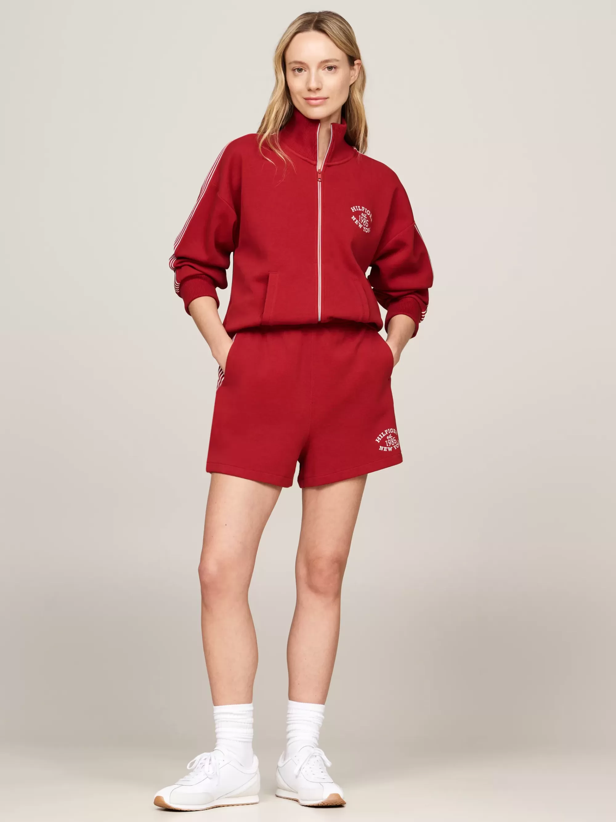 Tommy Hilfiger Sport | Co-Ords*Tommy Hilfiger Sport Varsity Trainingsjack Met Rits DARK MAGMA