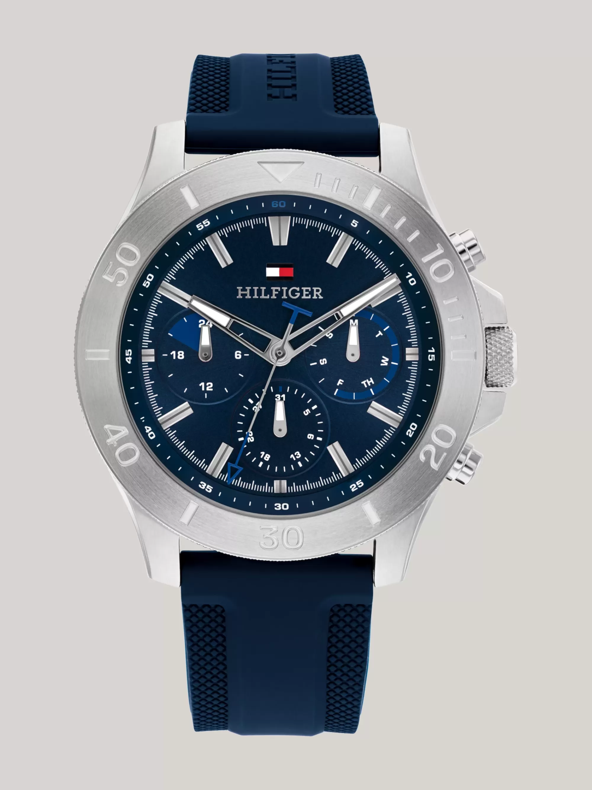 Horloges*Tommy Hilfiger Sporthorloge Met Blauwe Wijzerplaat BLUE