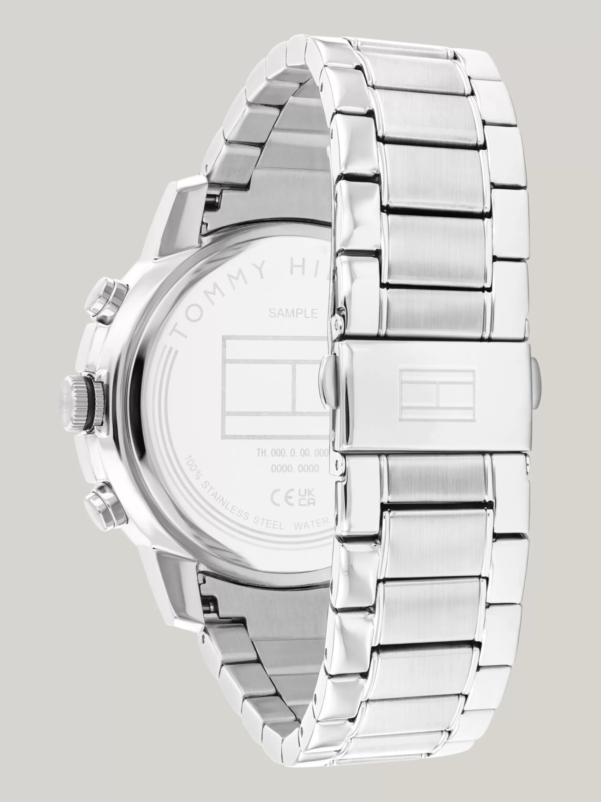 Horloges*Tommy Hilfiger Sporthorloge Met Zwarte Bezel En Grijze Wijzerplaat BLACK
