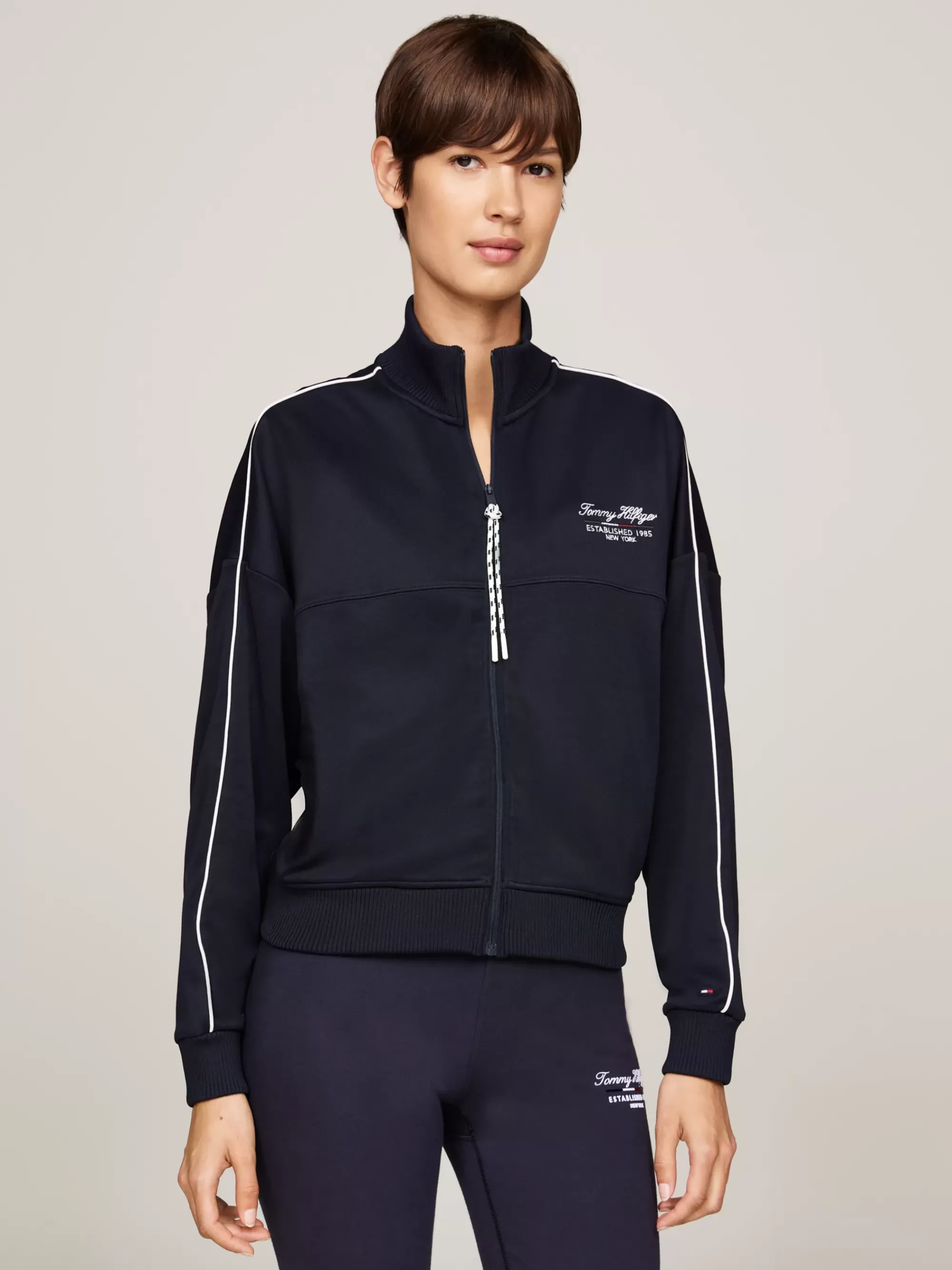 Tommy Hilfiger Sport | Sweatshirts & Hoodies*Tommy Hilfiger Sports Relaxed Fit Sweatshirt Met Rits DESERT SKY