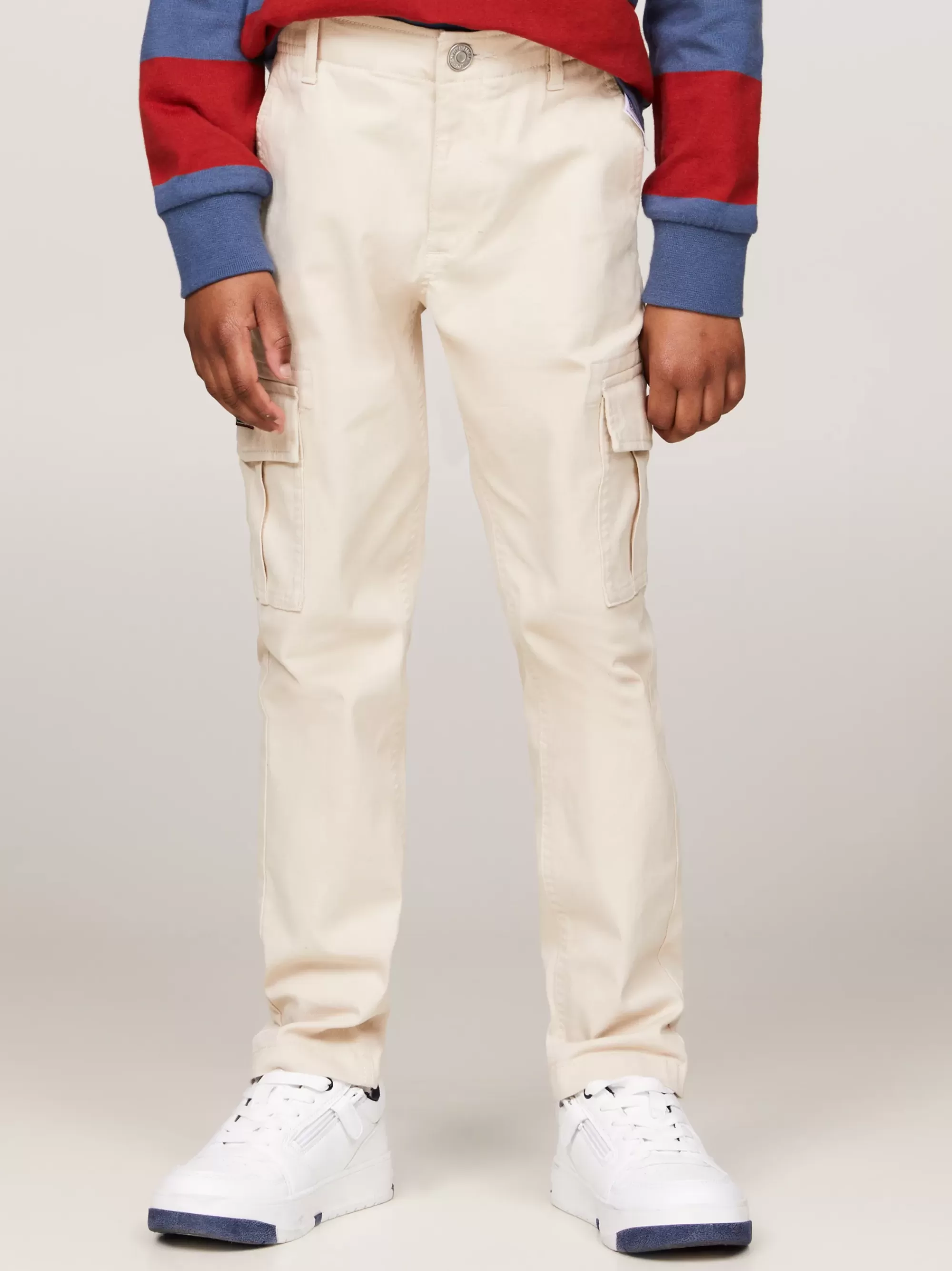 Broeken & Korte Broeken*Tommy Hilfiger Straight Fit Utility Cargobroek Met Zakken CLASSIC BEIGE