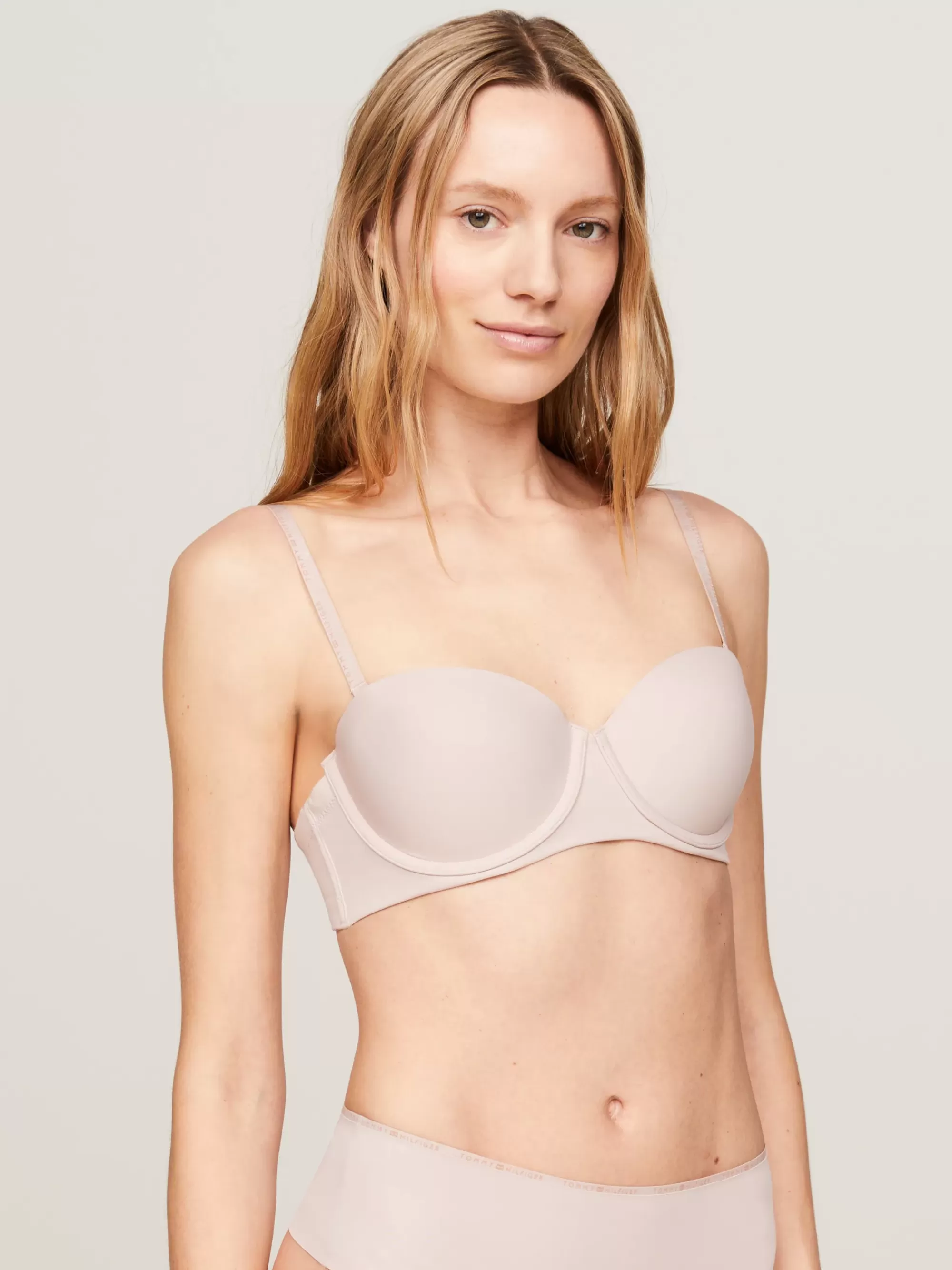 Bh's | Lingerie*Tommy Hilfiger Strapless Bh Met Vulling BALANCED BEIGE