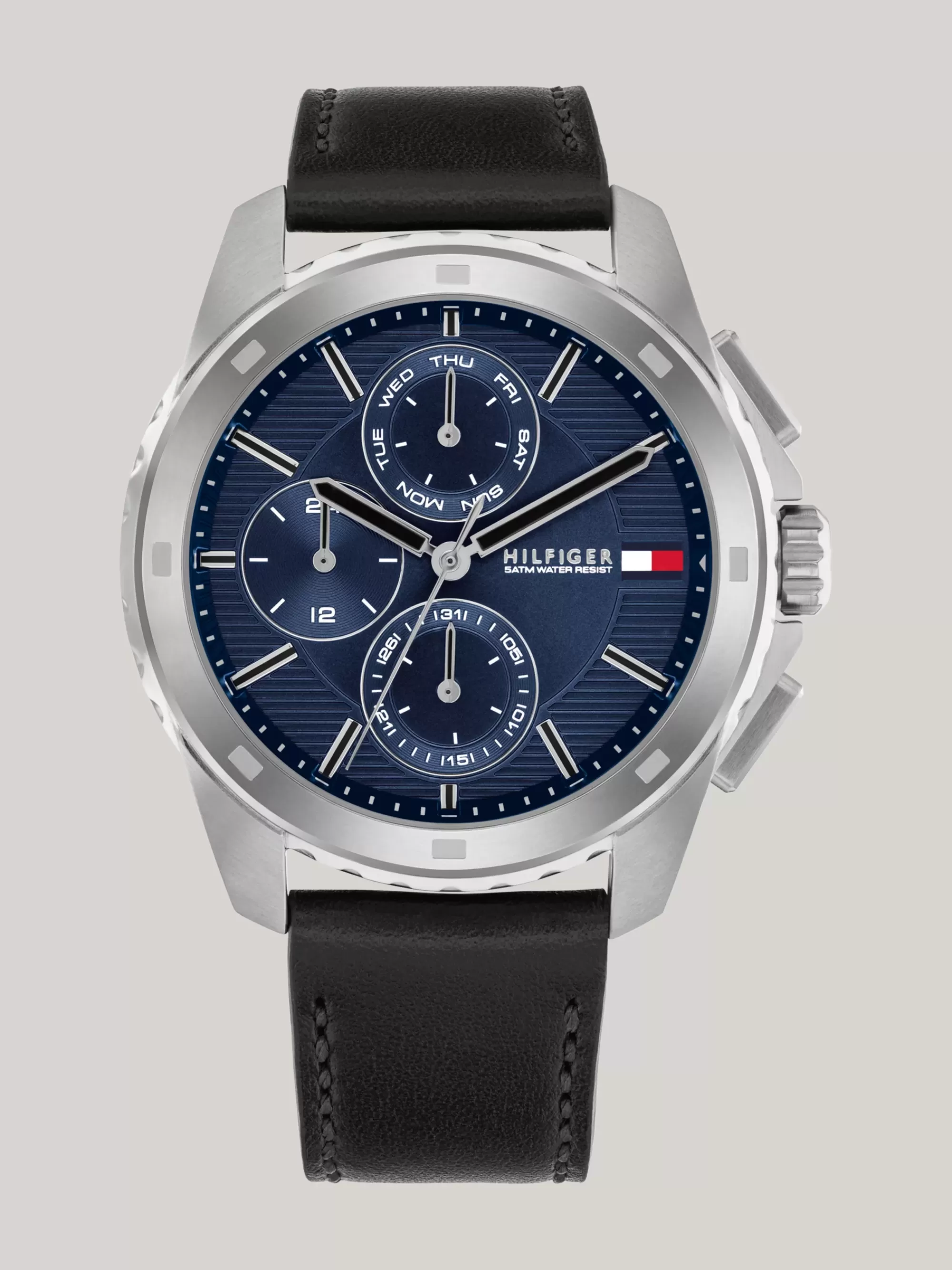 Horloges*Tommy Hilfiger Subdial-horloge Met Blauwe Wijzerplaat BLACK
