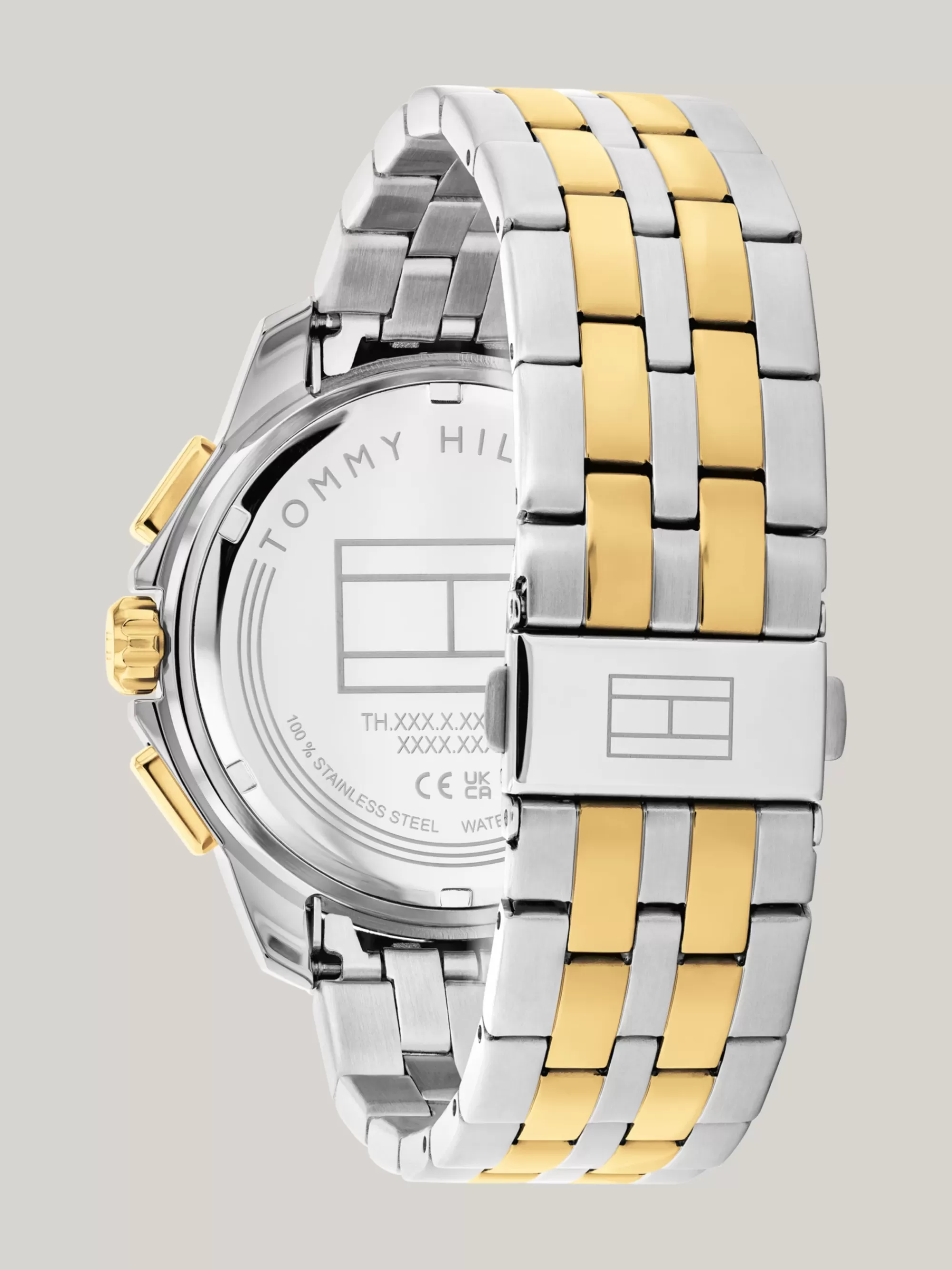 Horloges*Tommy Hilfiger Subdial-horloge Met Grijze Wijzerplaat TWO TONE