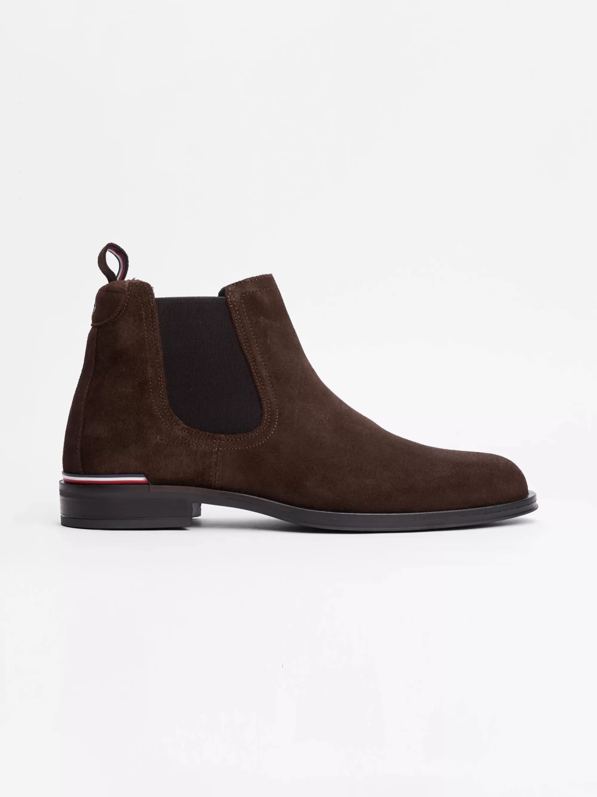 Chelsea Boots | Laarzen*Tommy Hilfiger Suède Chelsea Boot DARK COFFEE