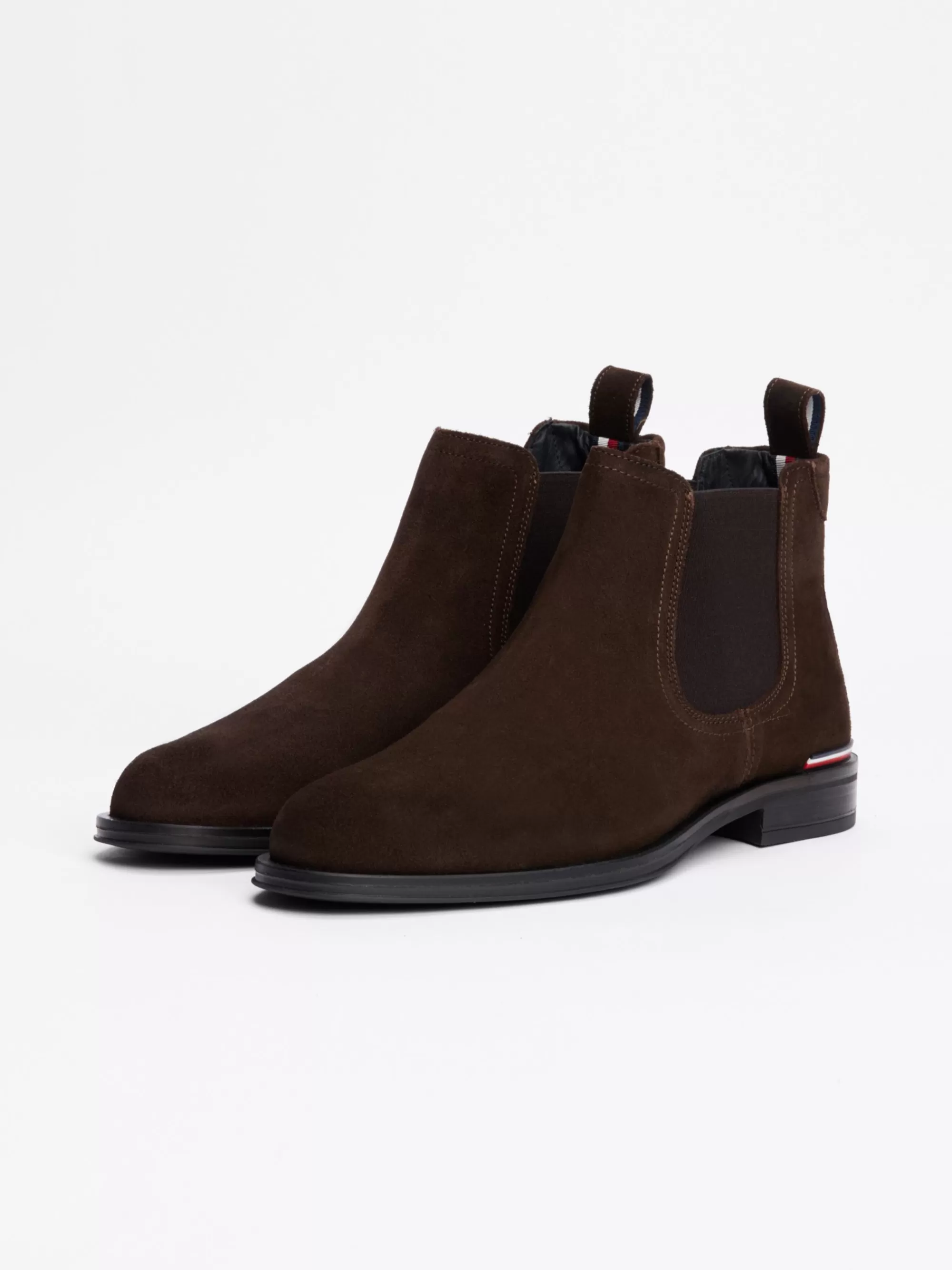 Chelsea Boots | Laarzen*Tommy Hilfiger Suède Chelsea Boot DARK COFFEE