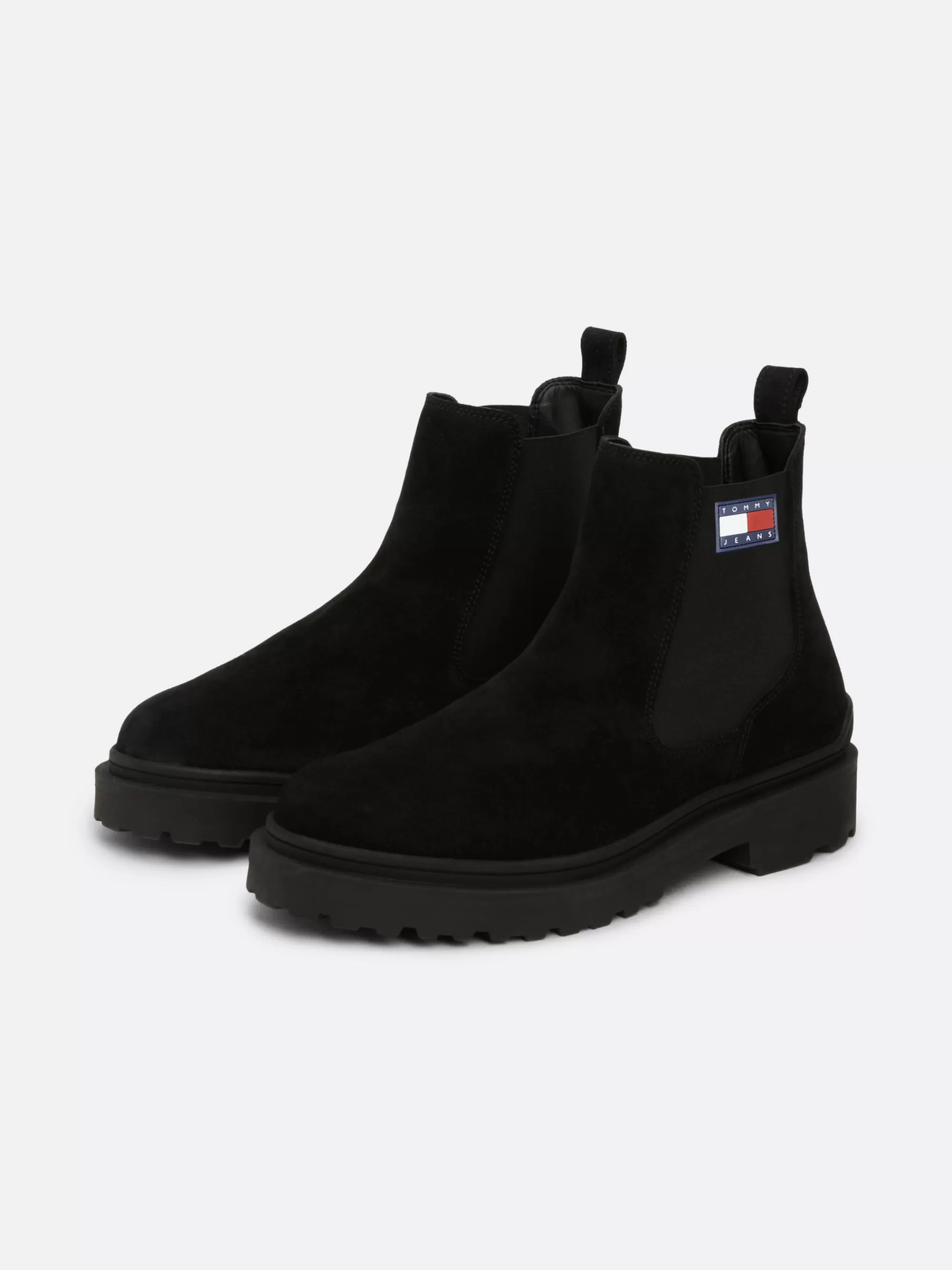 Chelsea Boots | Laarzen*Tommy Hilfiger Suède Chelsea Boot Met Profiel BLACK