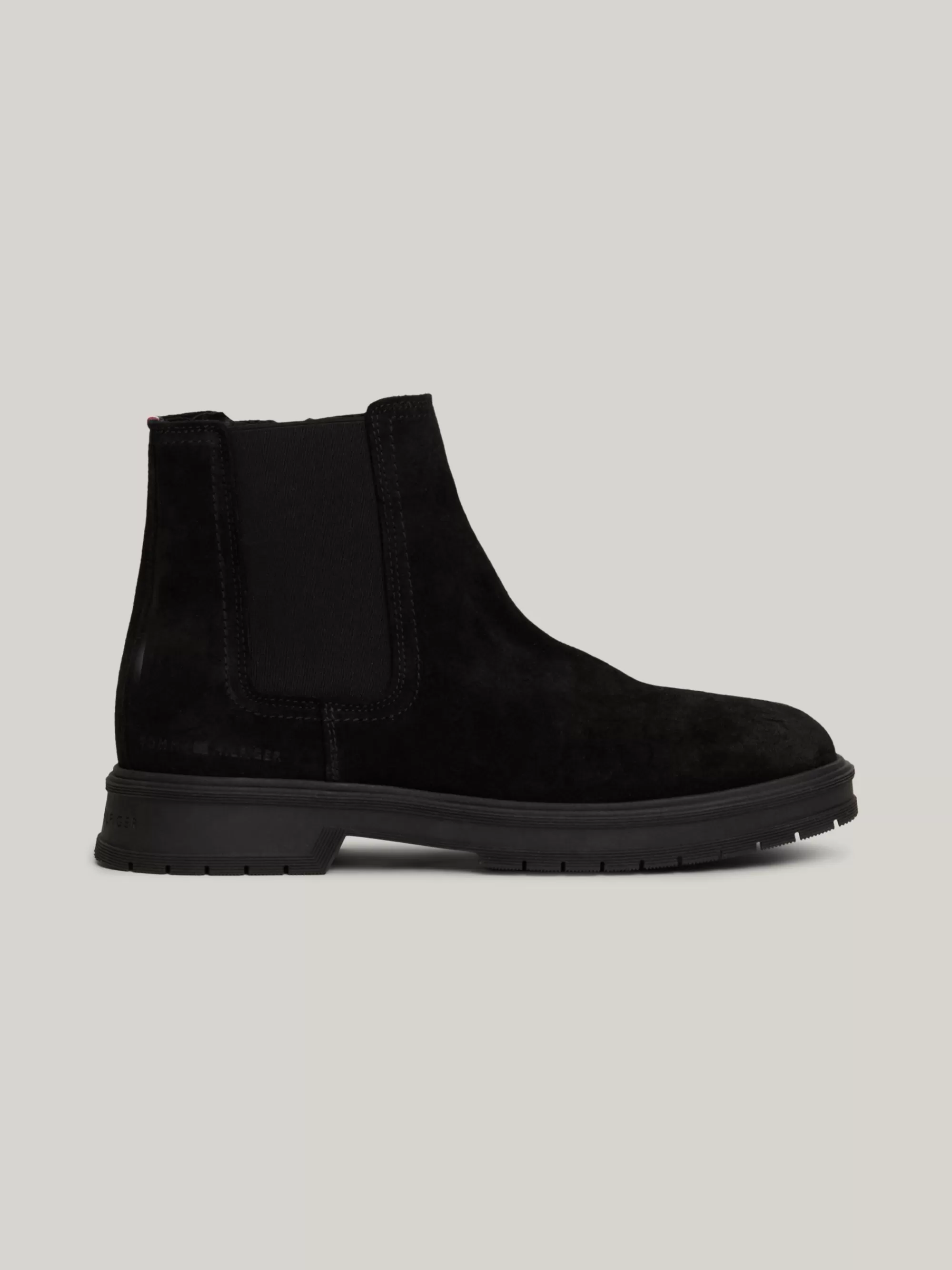 Chelsea Boots | Laarzen*Tommy Hilfiger Suède Chelsea Boot Met Rits BLACK