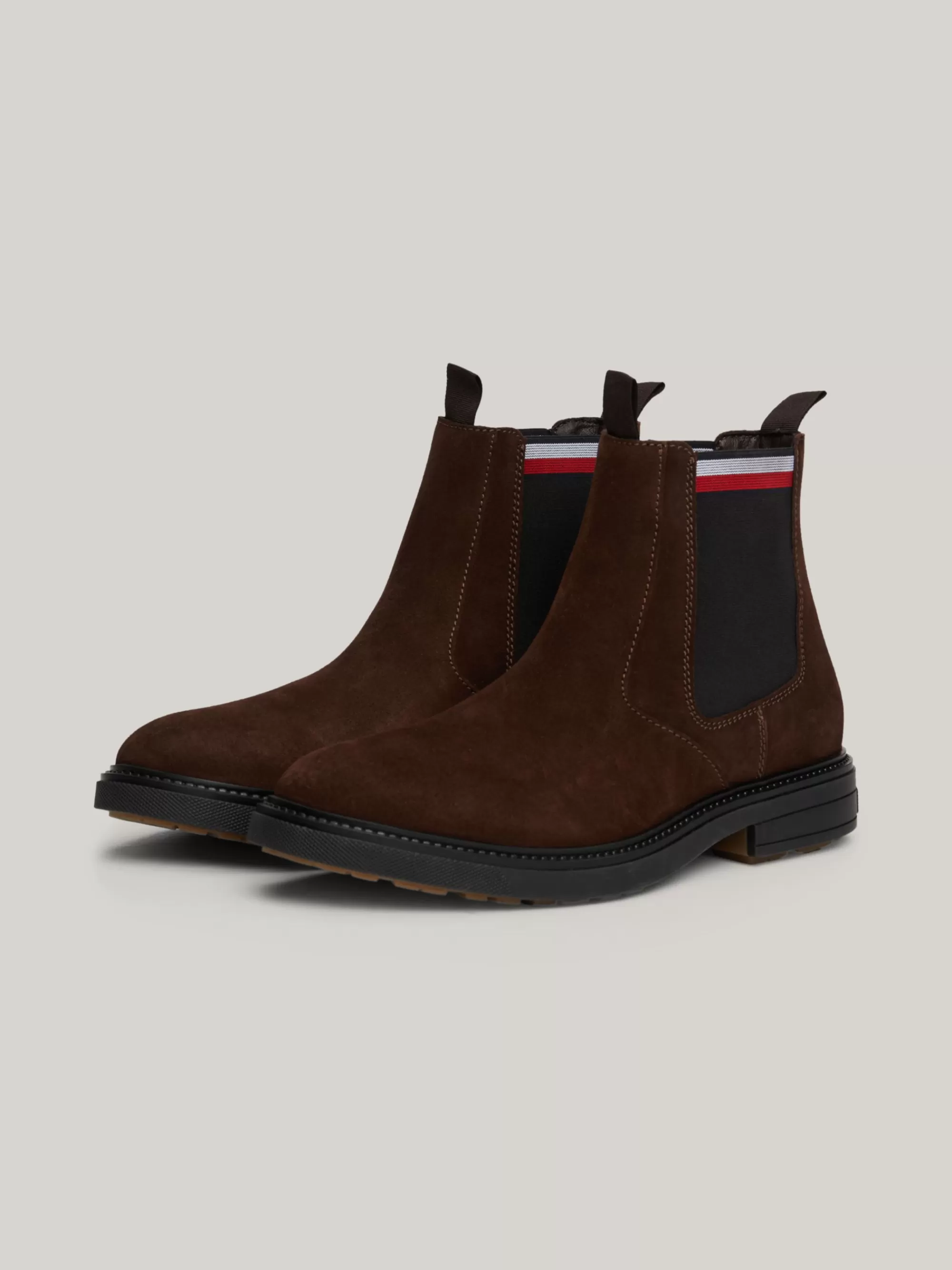 Chelsea Boots | Laarzen*Tommy Hilfiger Suède Chelsea Boot Met Signature-tape COCOA