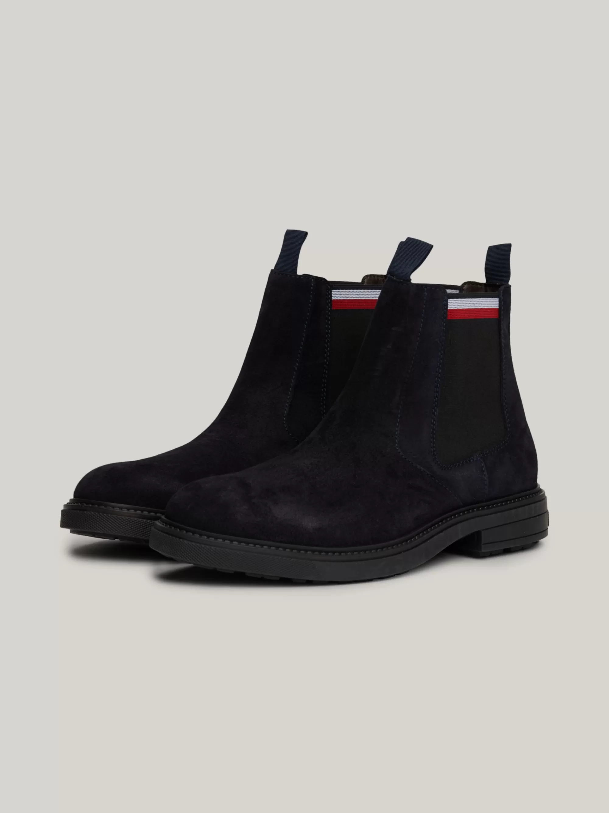 Chelsea Boots | Laarzen*Tommy Hilfiger Suède Chelsea Boot Met Signature-tape DESERT SKY