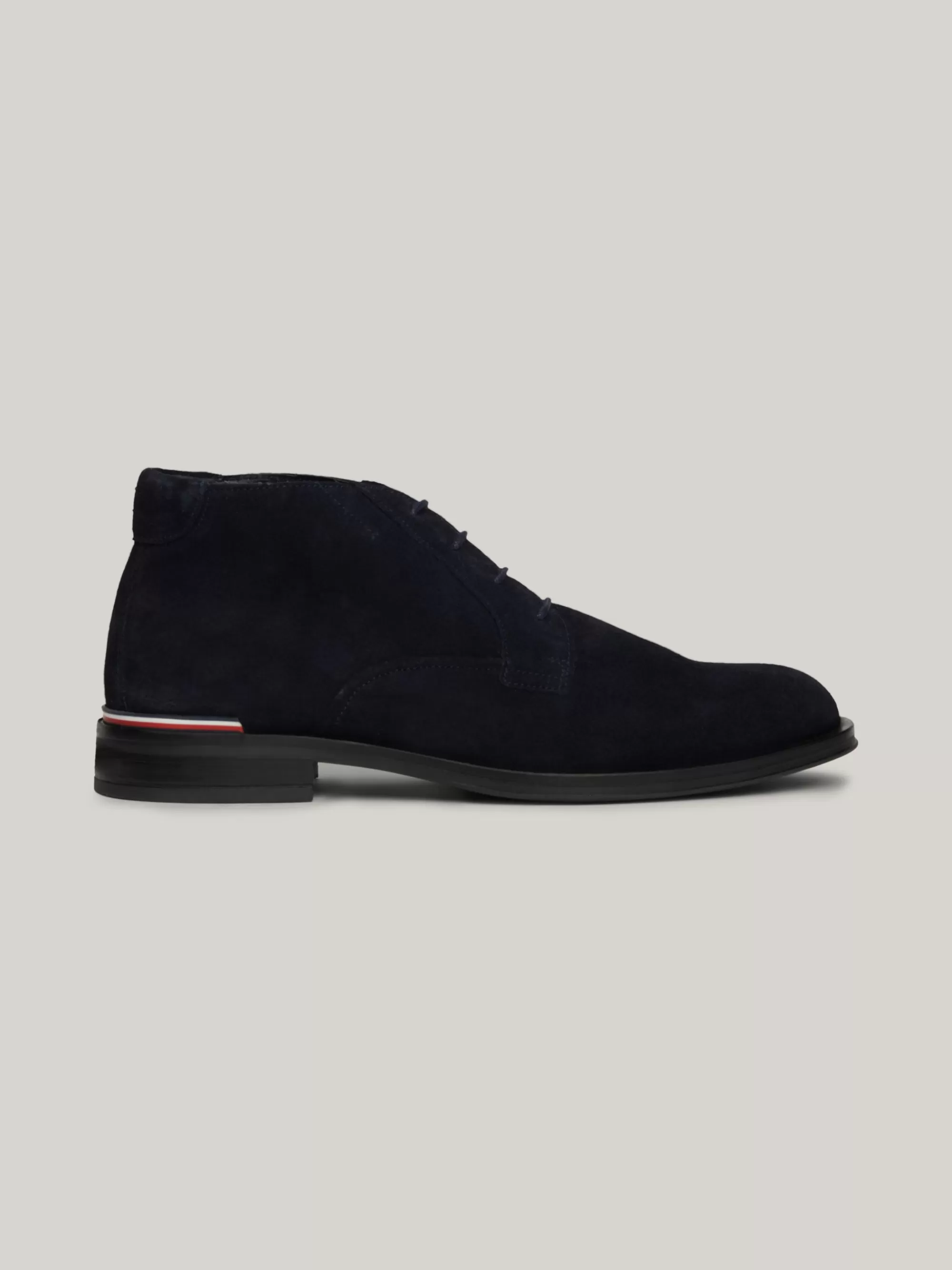 Laarzen | Formele Schoenen*Tommy Hilfiger Suède Enkellaars Met Veters DESERT SKY