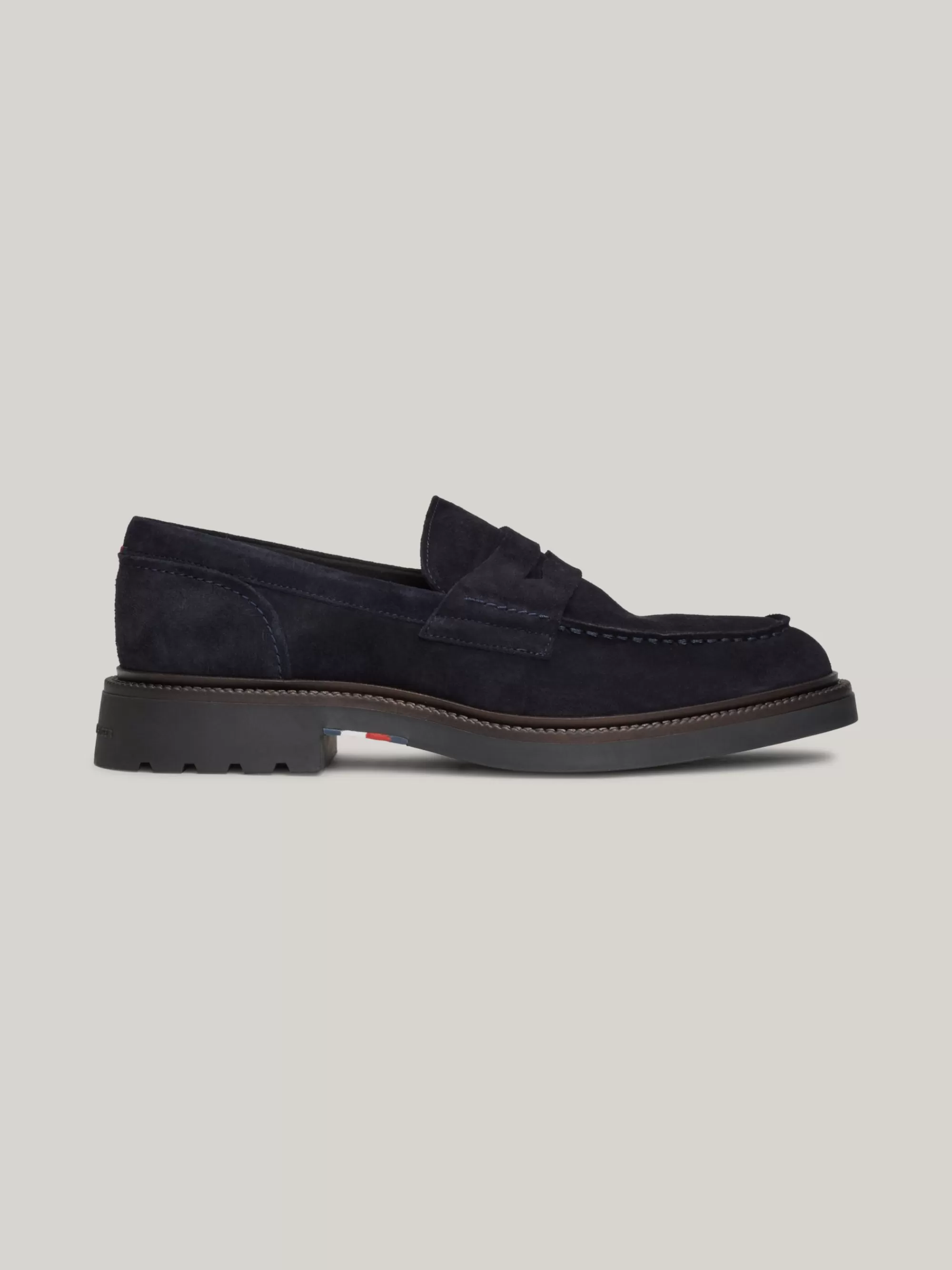 Instappers | Lage Schoenen*Tommy Hilfiger Suède Lichtgewicht Loafer DESERT SKY