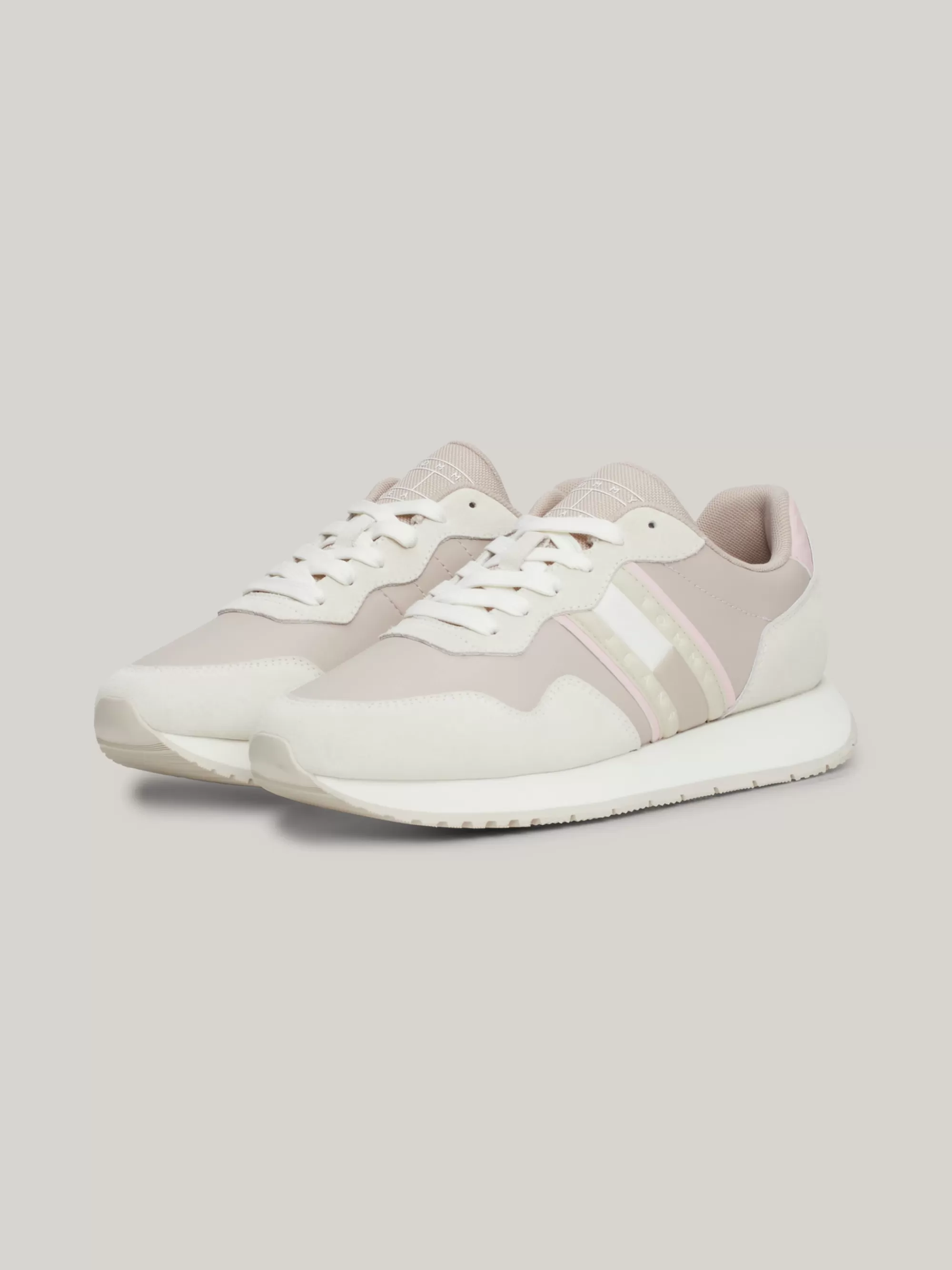 Sneakers*Tommy Hilfiger Suède Sneaker Met Gemengde Texturen DRIFTY DUNES
