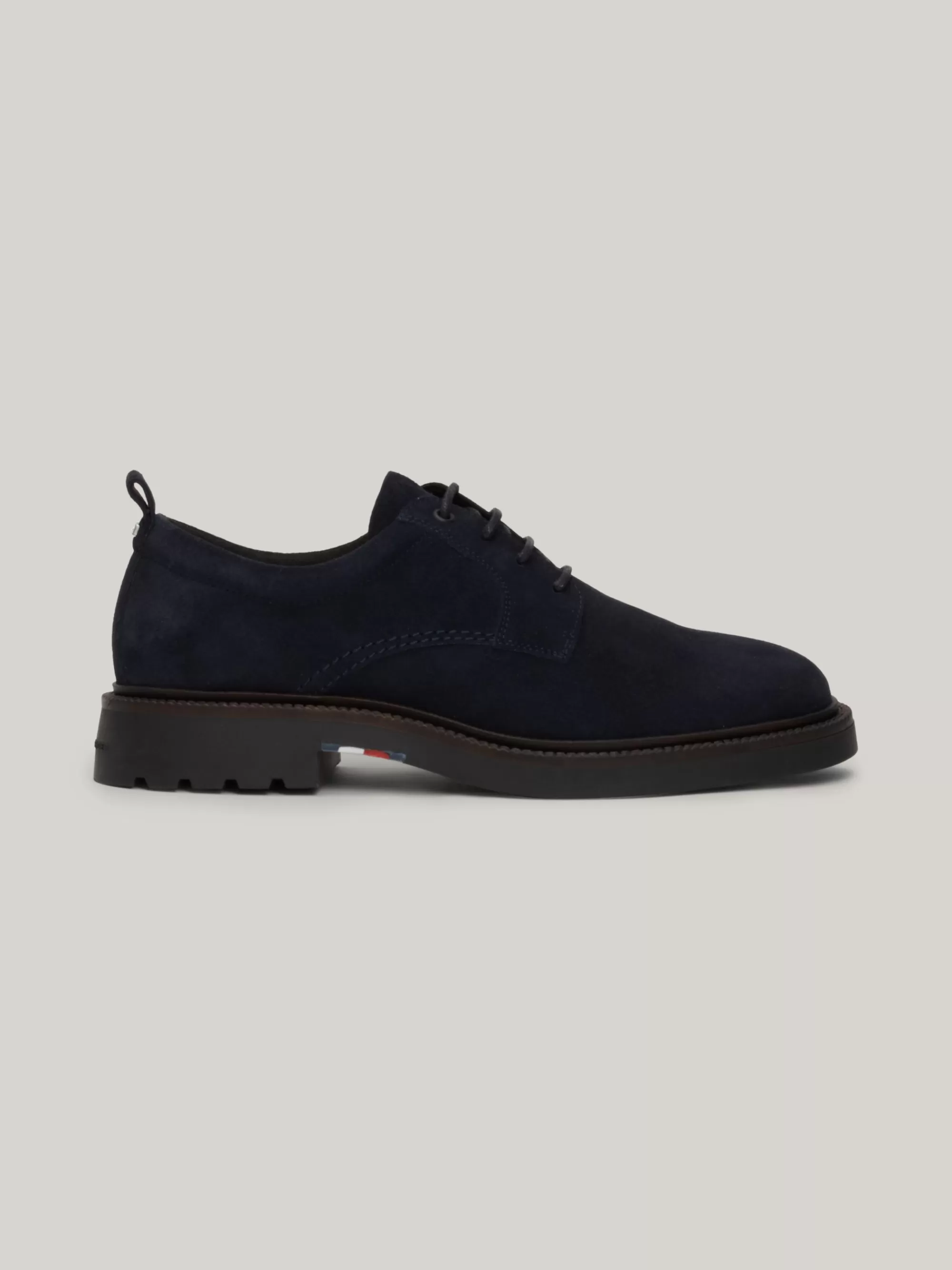 Formele Schoenen*Tommy Hilfiger Suède Veterschoen DESERT SKY