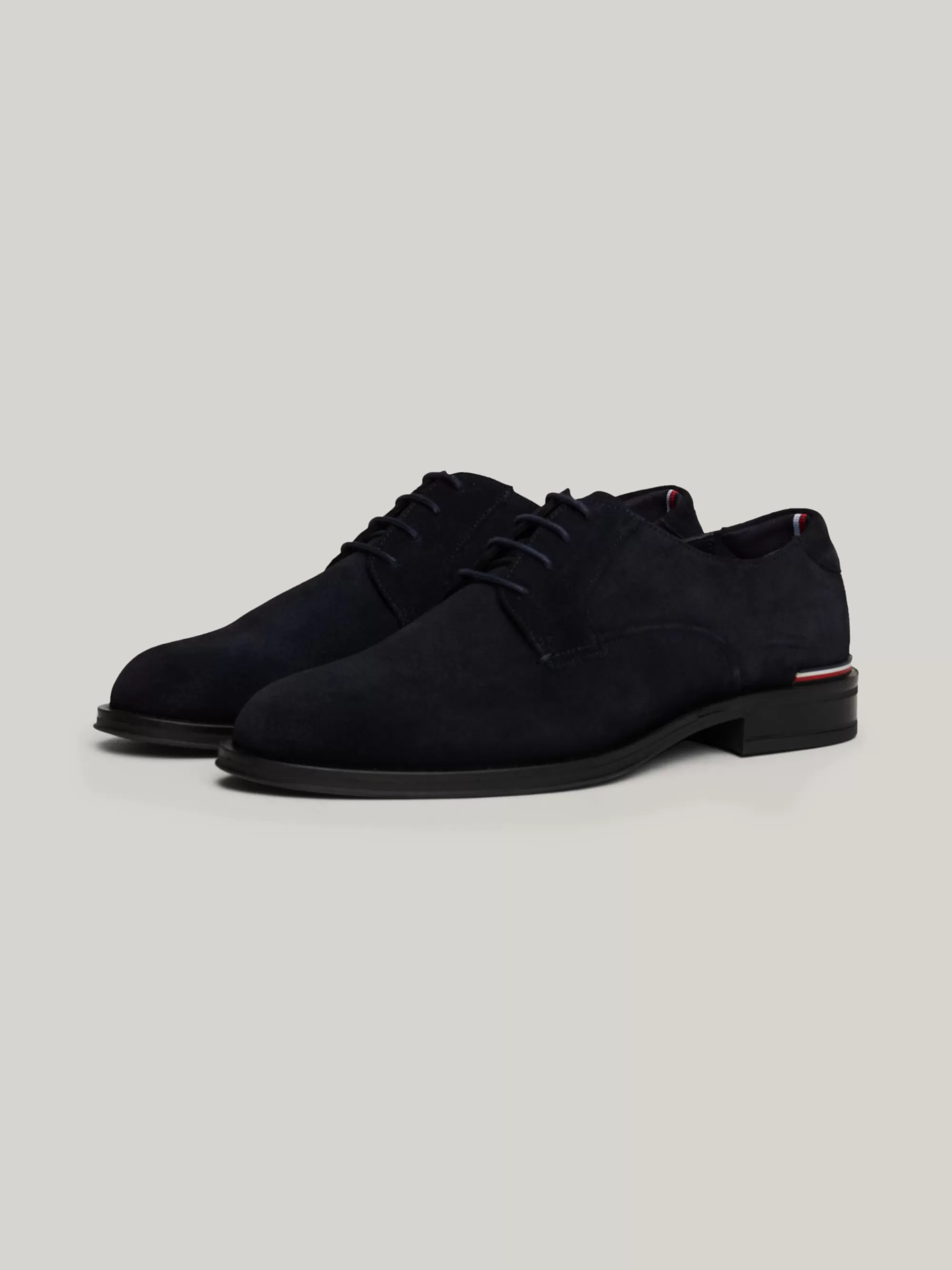 Formele Schoenen*Tommy Hilfiger Suède Veterschoen DESERT SKY