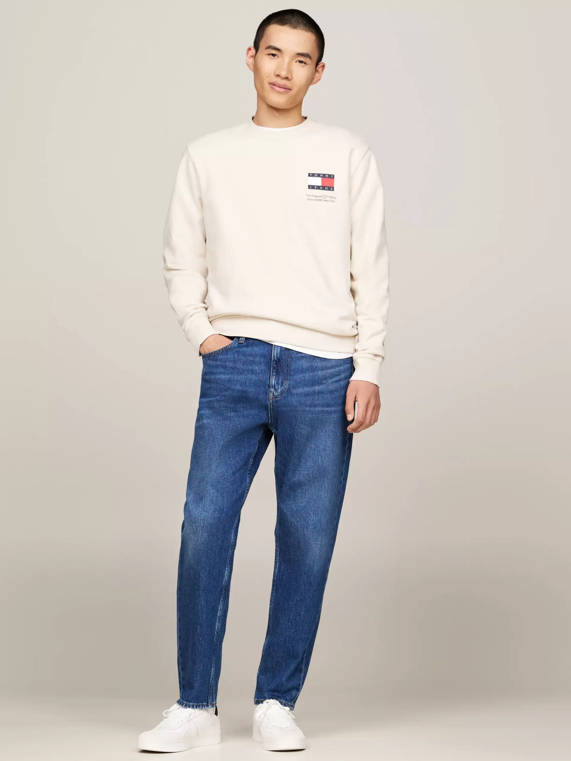 Plus Size Kleding & Inclusieve Maten | Sweatshirts & Hoodies*Tommy Hilfiger Sweatshirt Met Ronde Hals En Logo NEWSPRINT