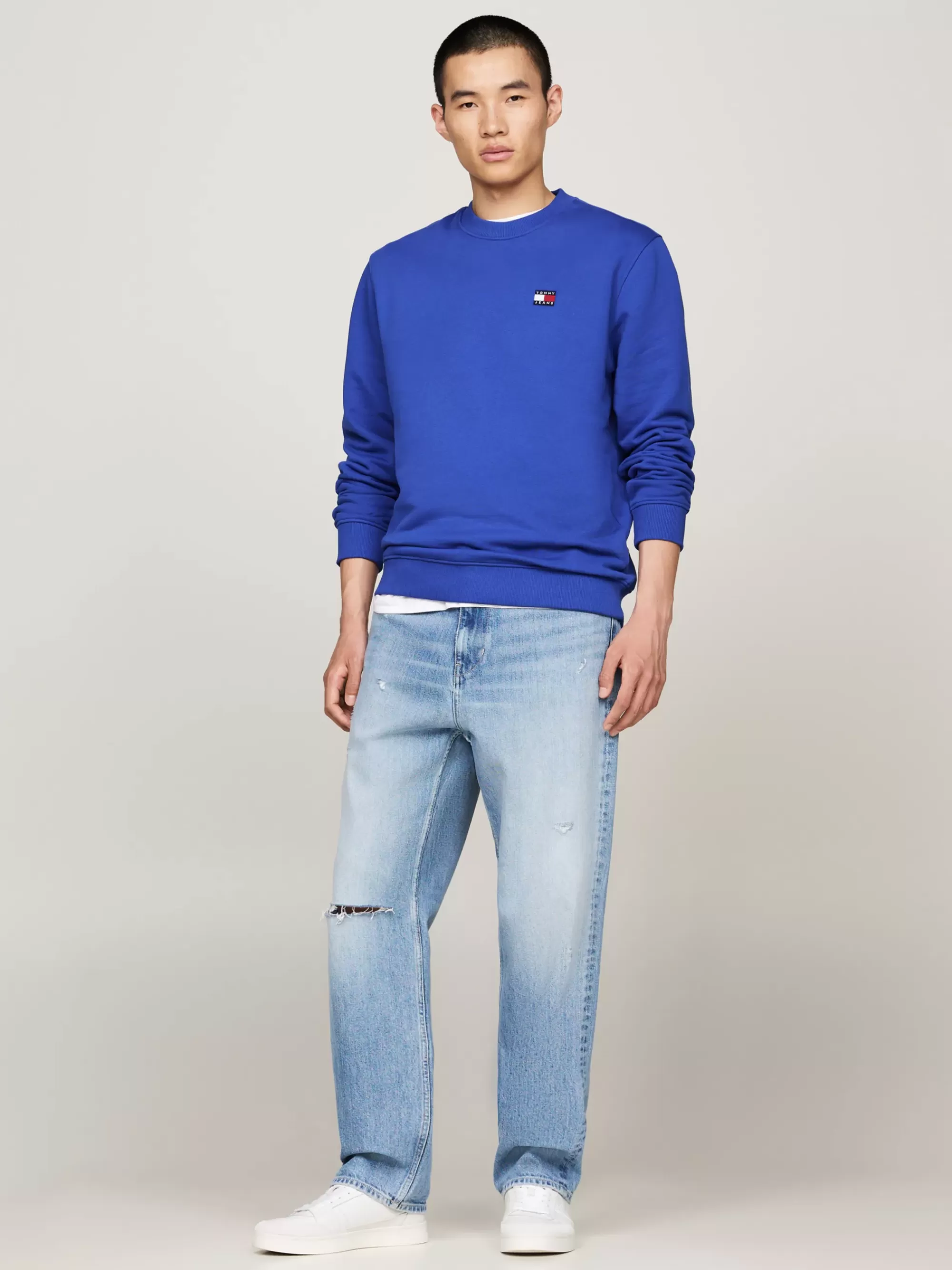 Sweatshirts & Hoodies*Tommy Hilfiger Sweatshirt Met Ronde Hals En Tommy-badge BRIGHT BLUE