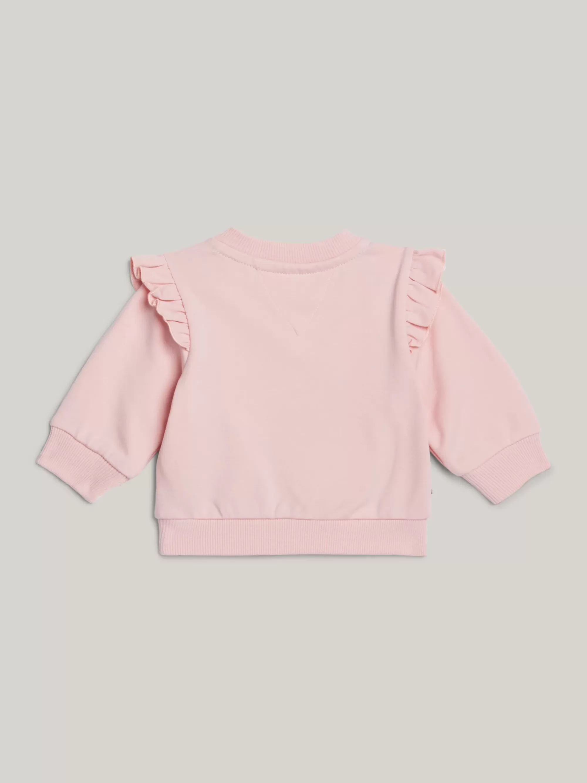 Meisjes | Jongens*Tommy Hilfiger Sweatshirt Met Ruches Op De Schouder En Logo SOFT ROSE