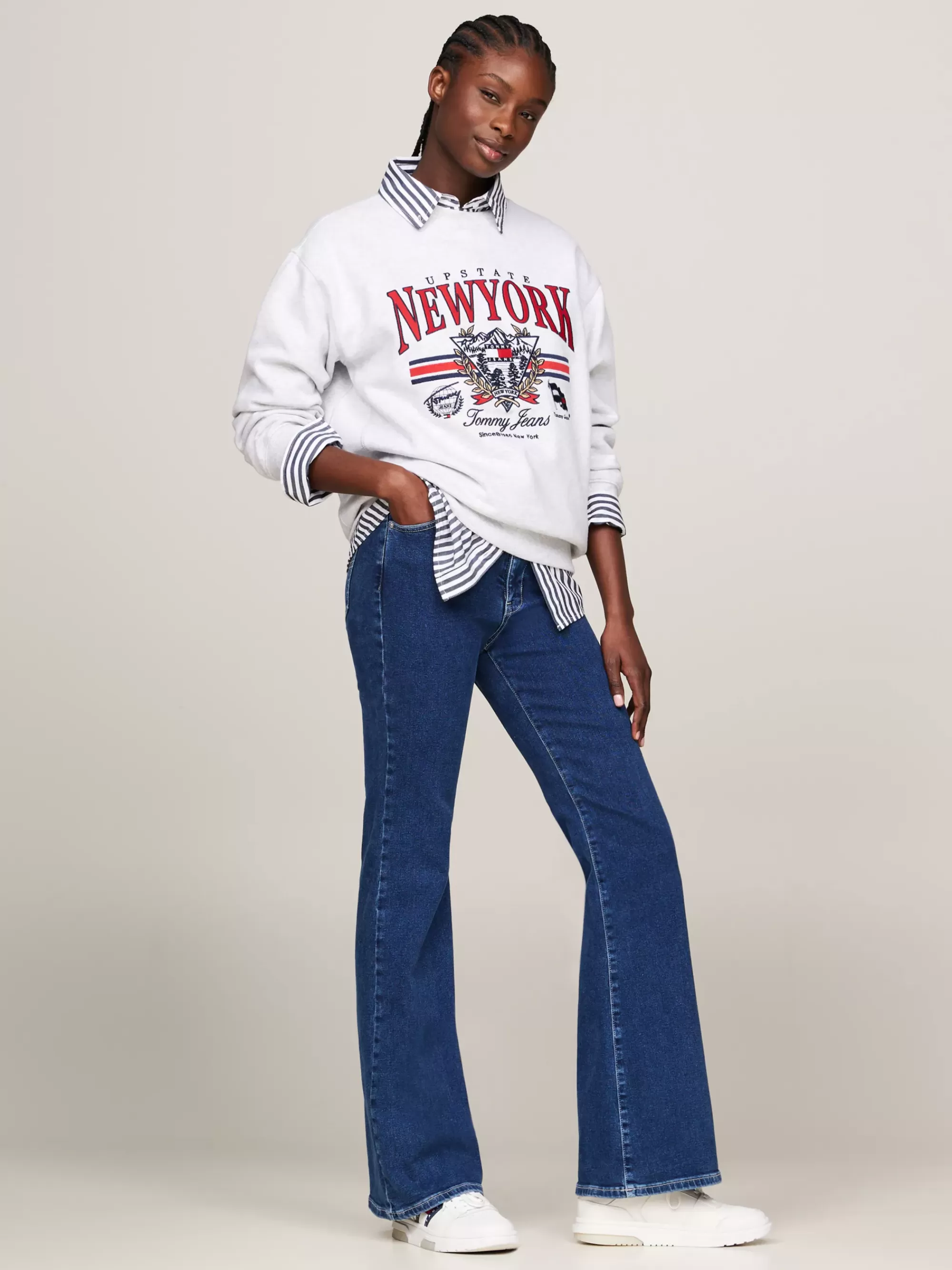 Jeans*Tommy Hilfiger Sylvia High Rise Flared Jeans DENIM MEDIUM