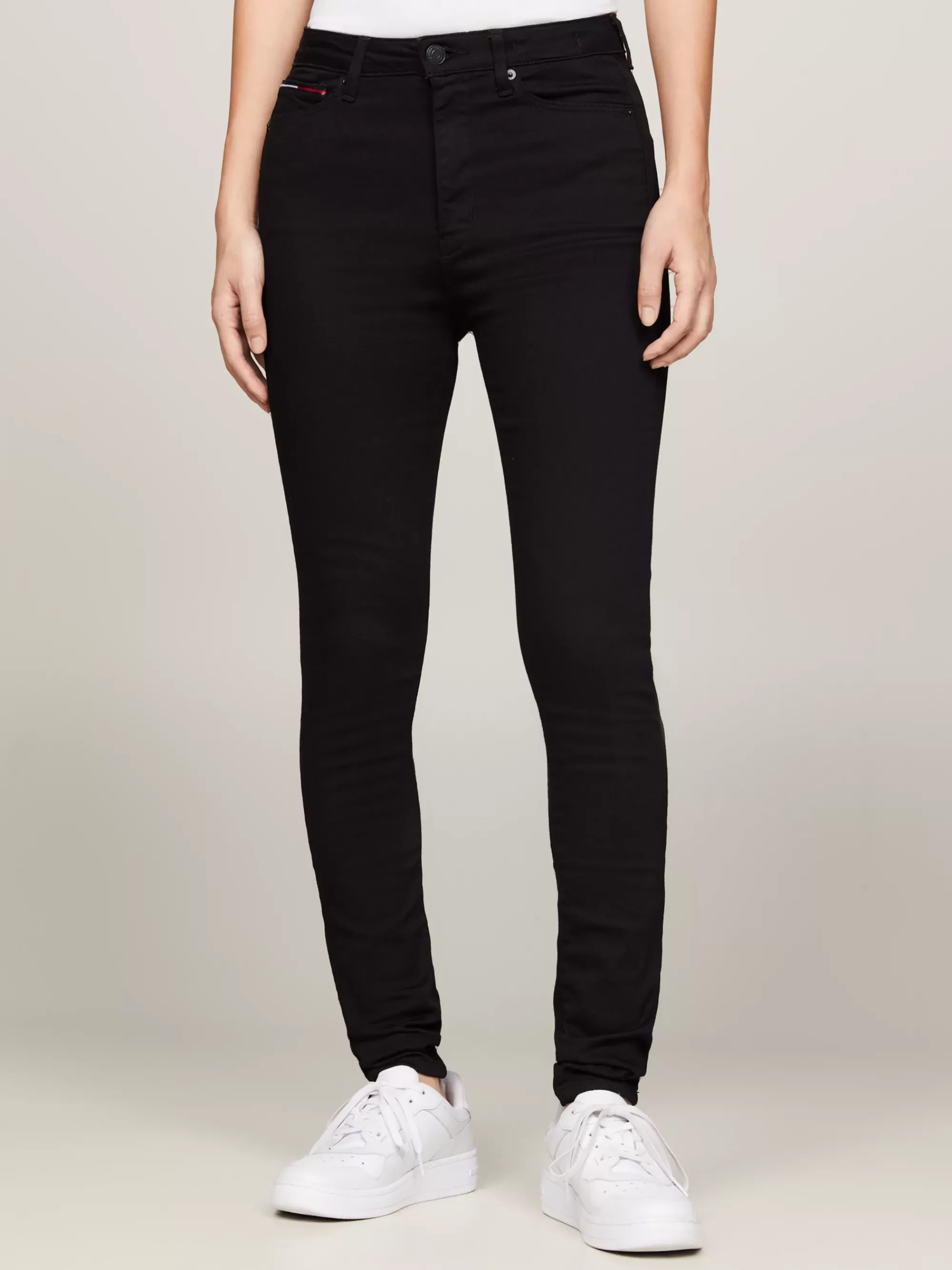 Jeans*Tommy Hilfiger Sylvia High Rise Superskinny Jeans STATEN BLACK STRETCH