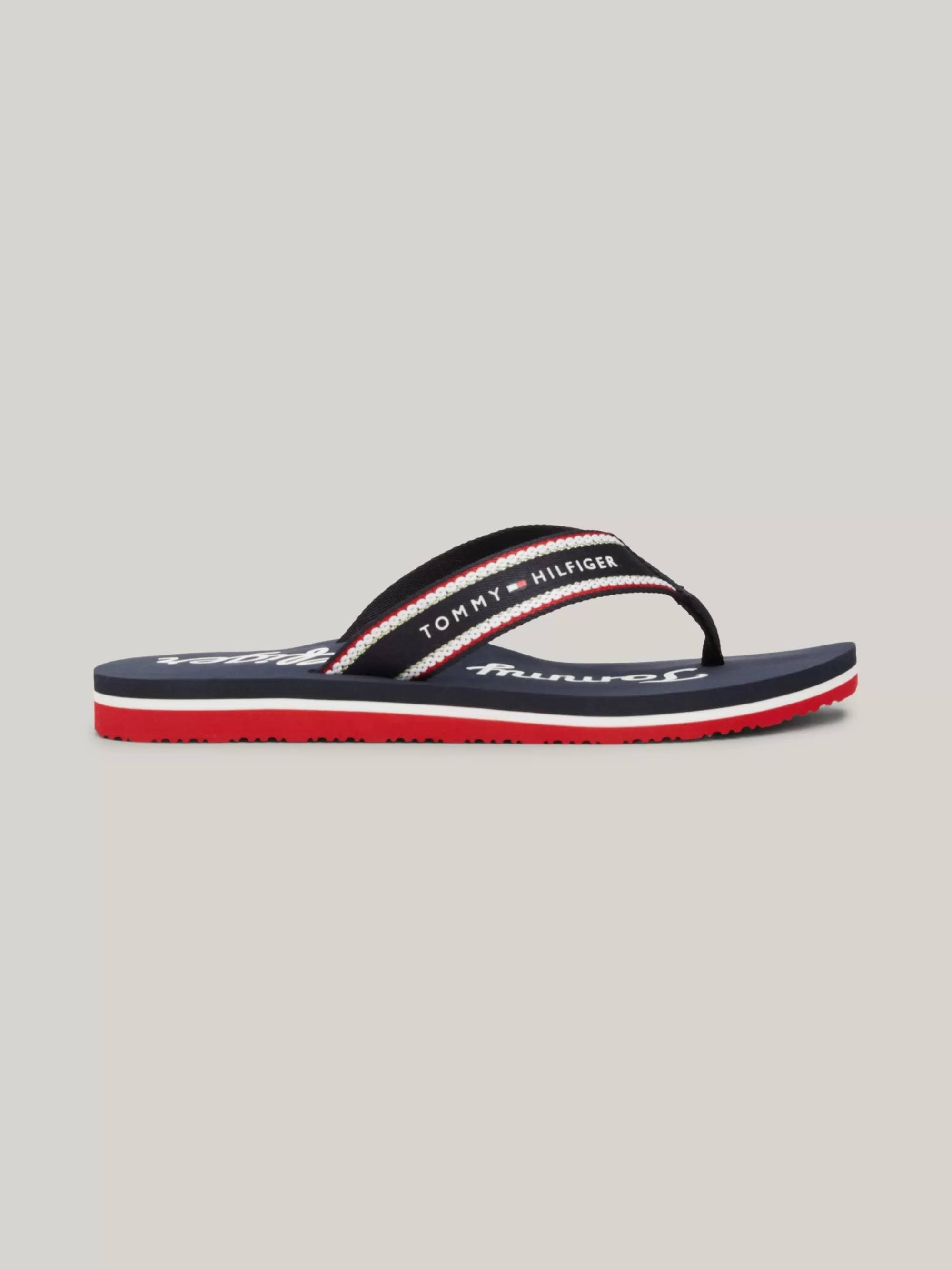 Sandalen*Tommy Hilfiger Teenslipper Met Grafisch Logo SPACE BLUE