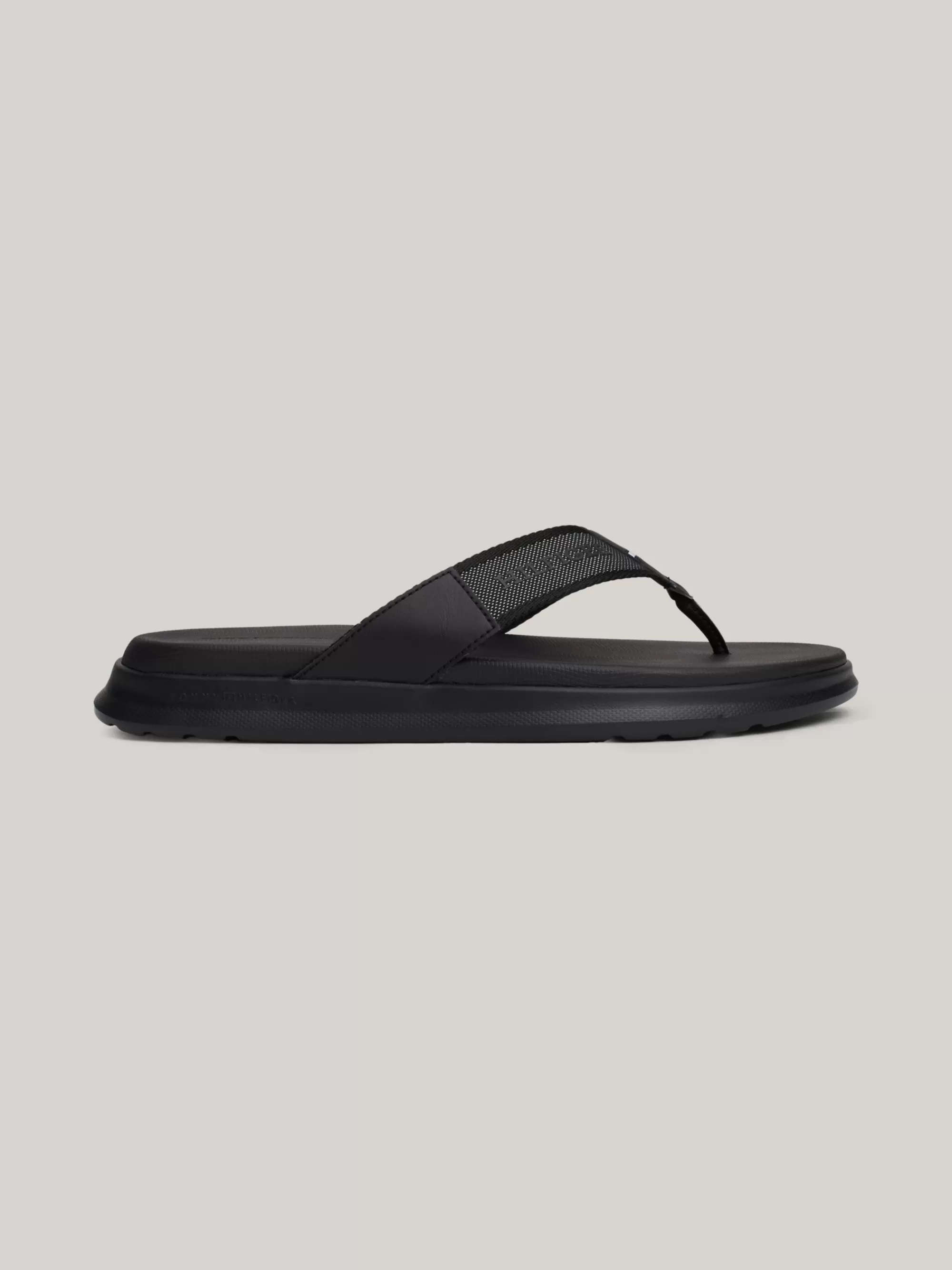 Sandalen & Flip Flops*Tommy Hilfiger Teenslipper Met Logoband BLACK