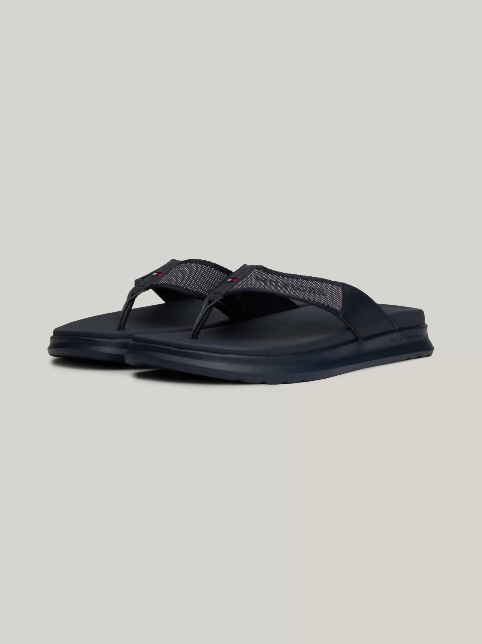 Sandalen & Flip Flops*Tommy Hilfiger Teenslipper Met Logoband DESERT SKY