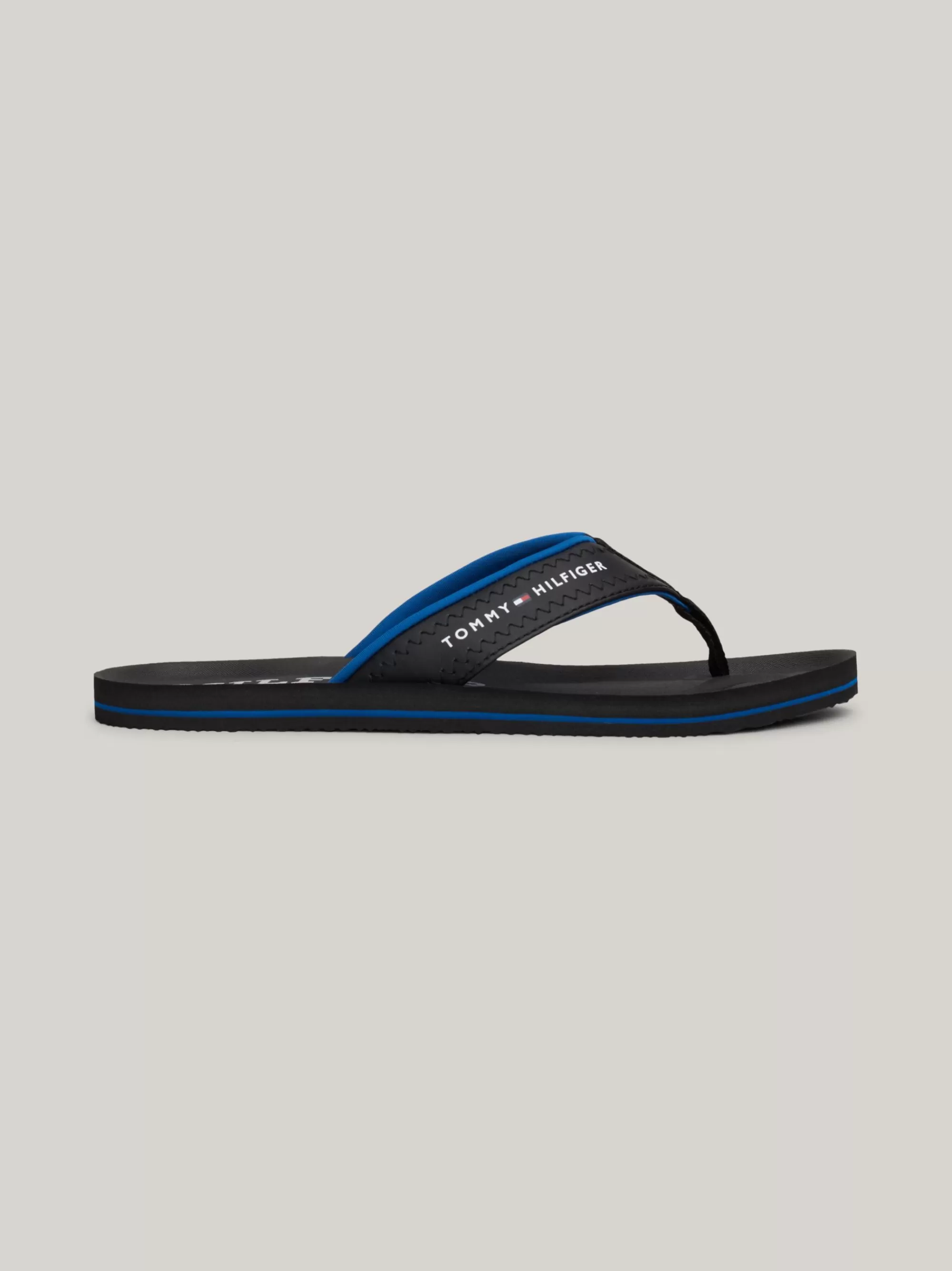 Sandalen & Flip Flops*Tommy Hilfiger Teenslipper Met Logobandjes BLACK